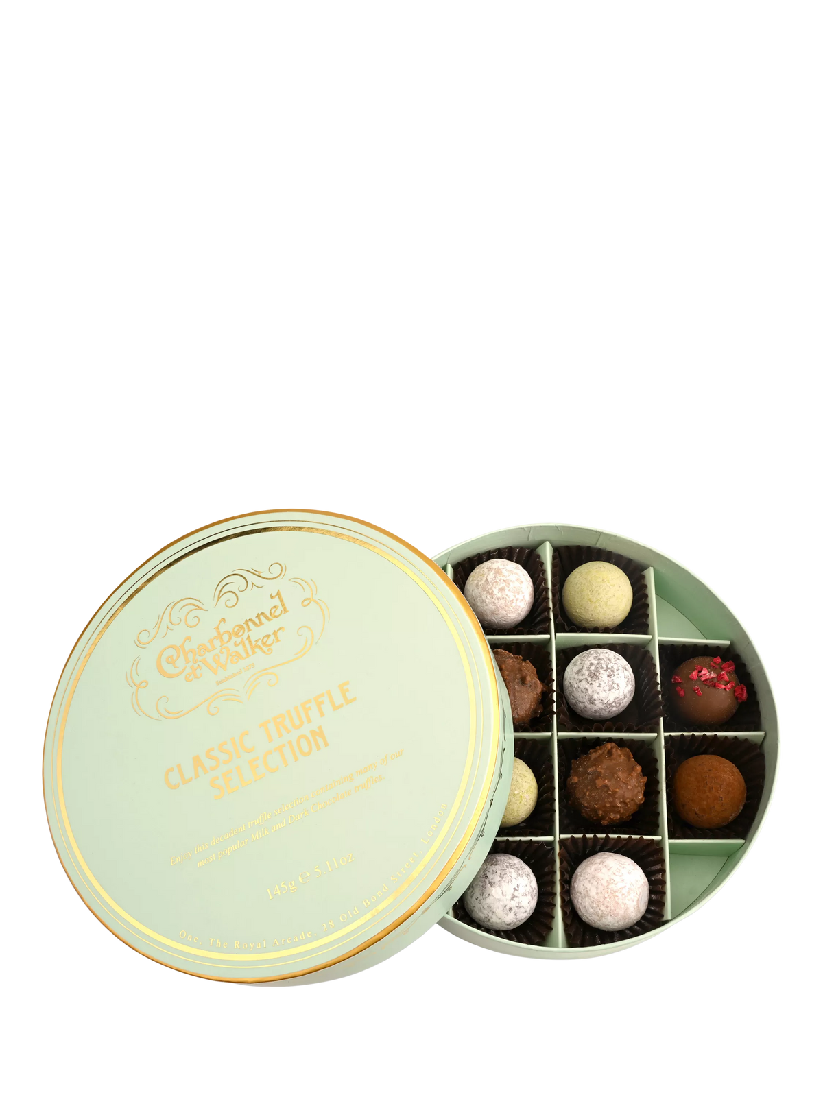 Charbonnel et Walker classic truffle selection 145g, imported from the UK