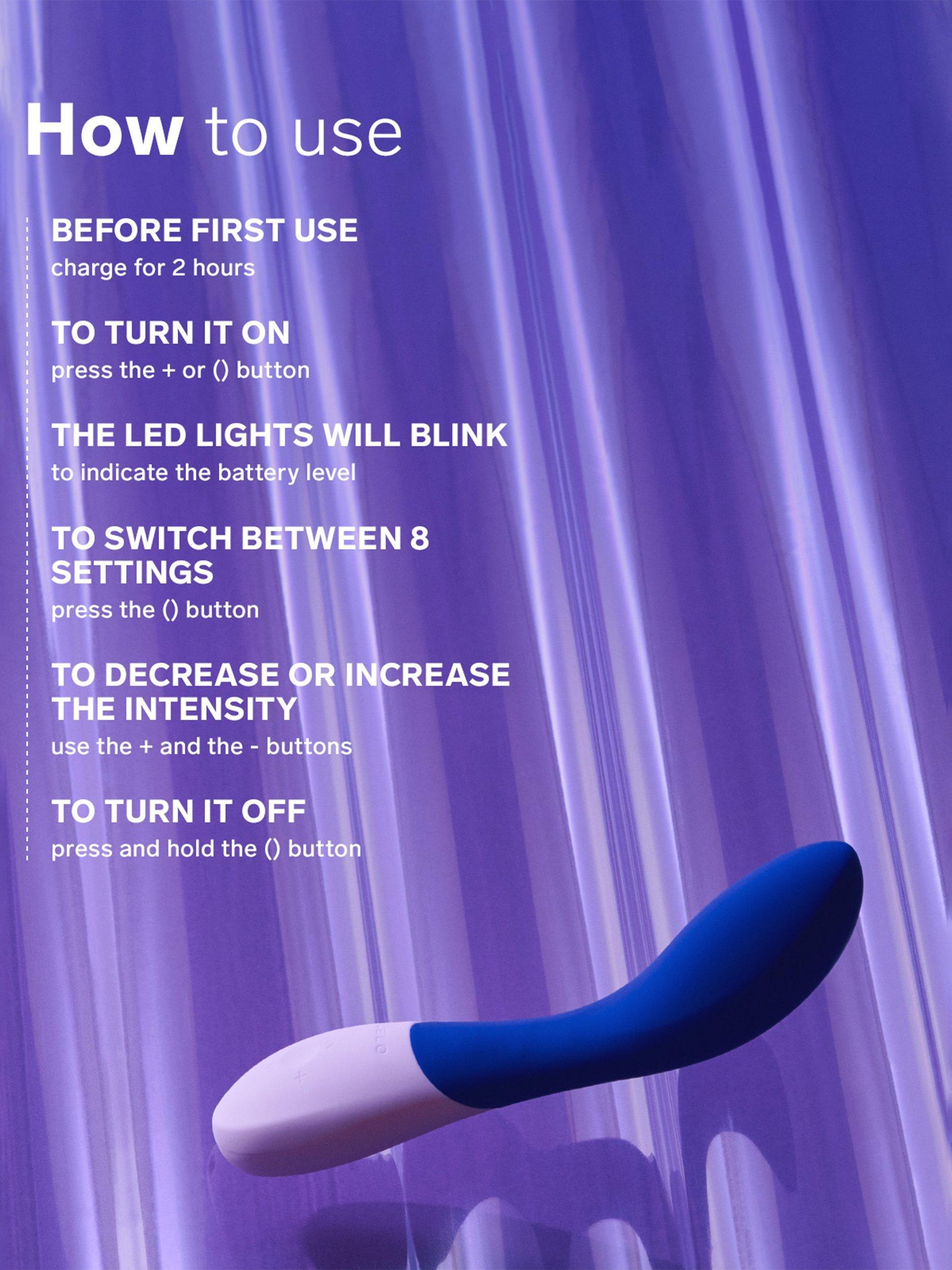 LELO Mona Wave vibrator midnight blue, UK version