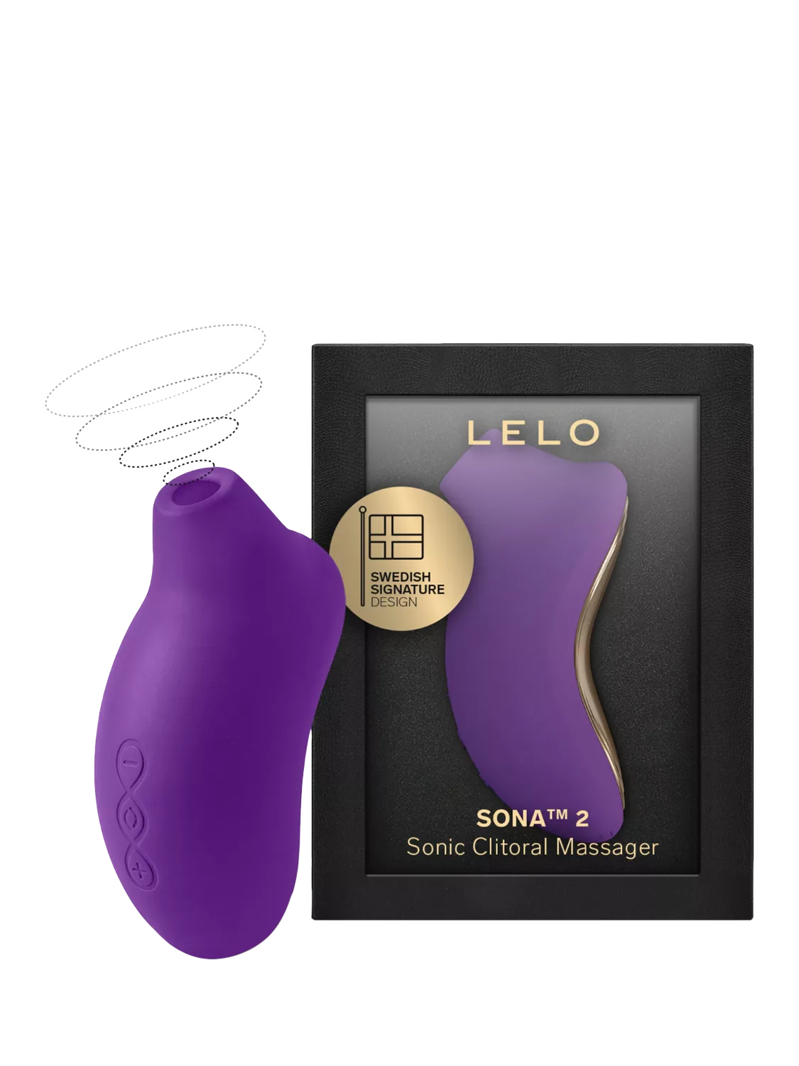 LELO SONA 2 vibrator in Purple, imported from the UK