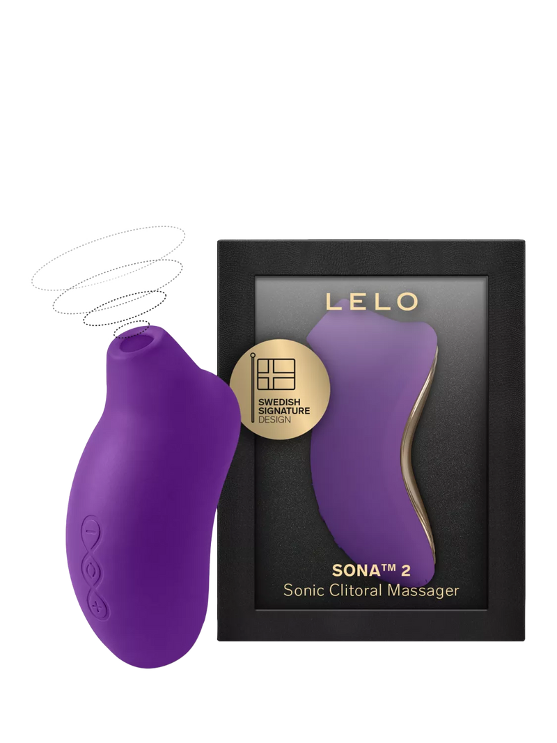 LELO SONA 2 vibrator in Purple, imported from the UK