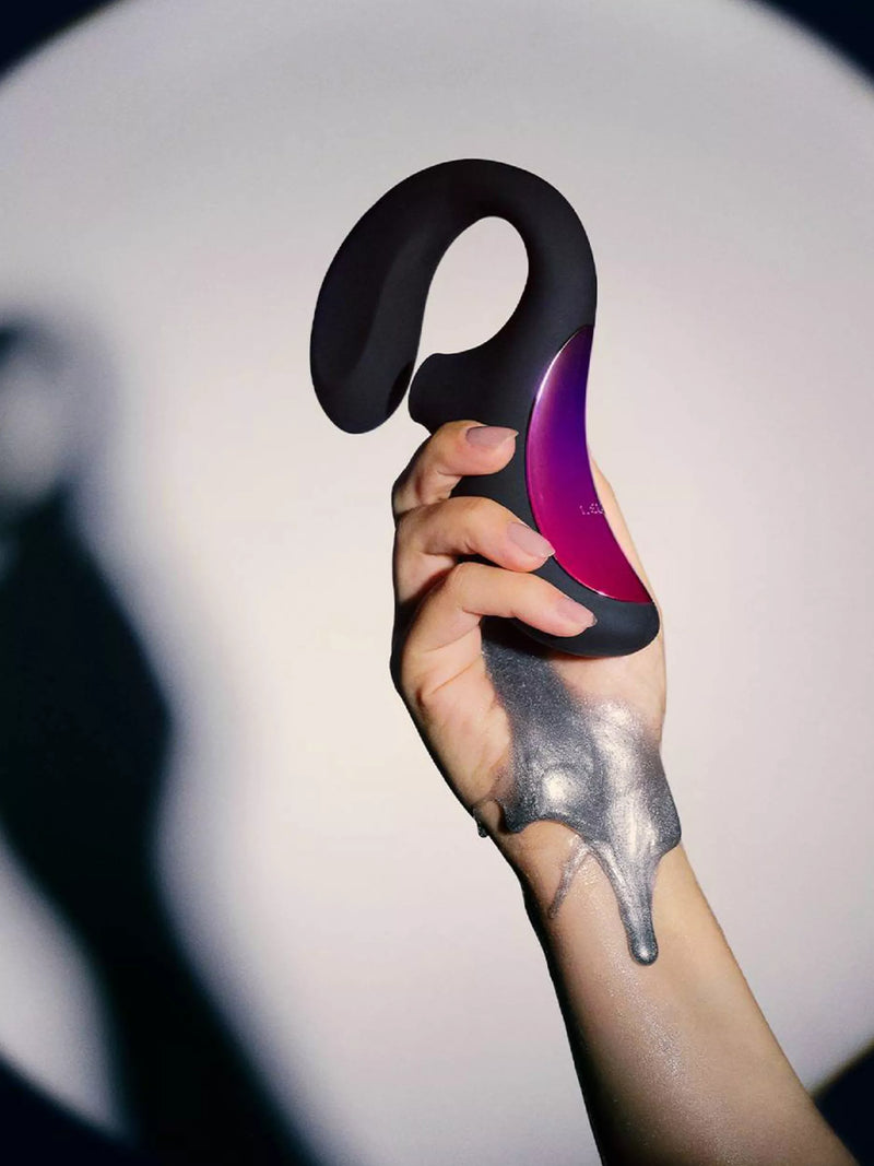 LELO ENIGMA Deep Rose dual-action sonic vibrator, UK version