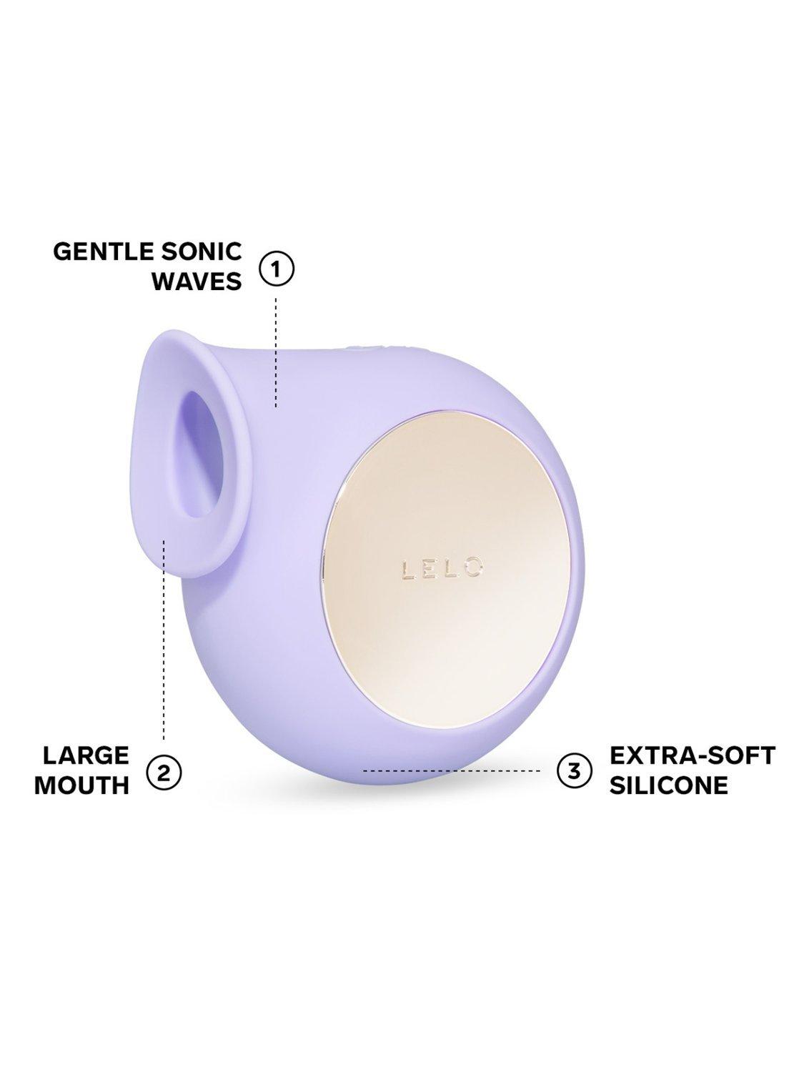 LELO SILA Lilac sucking vibrator, UK version