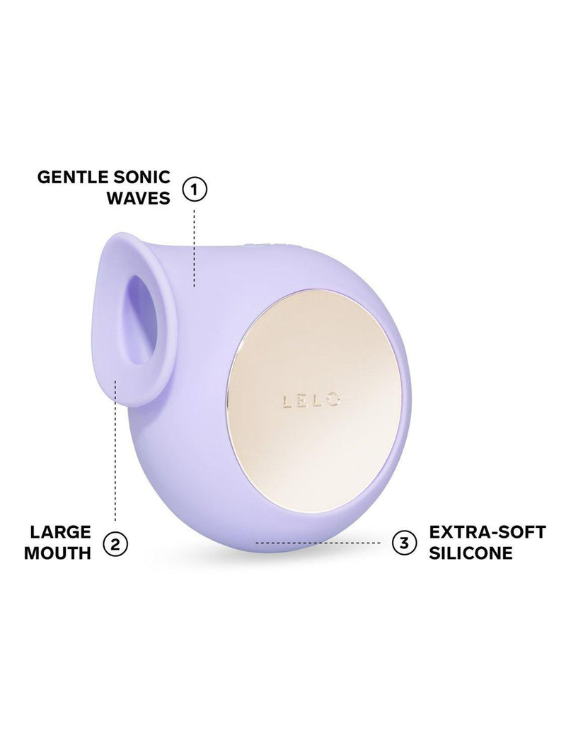 LELO SILA Lilac sucking vibrator, UK version