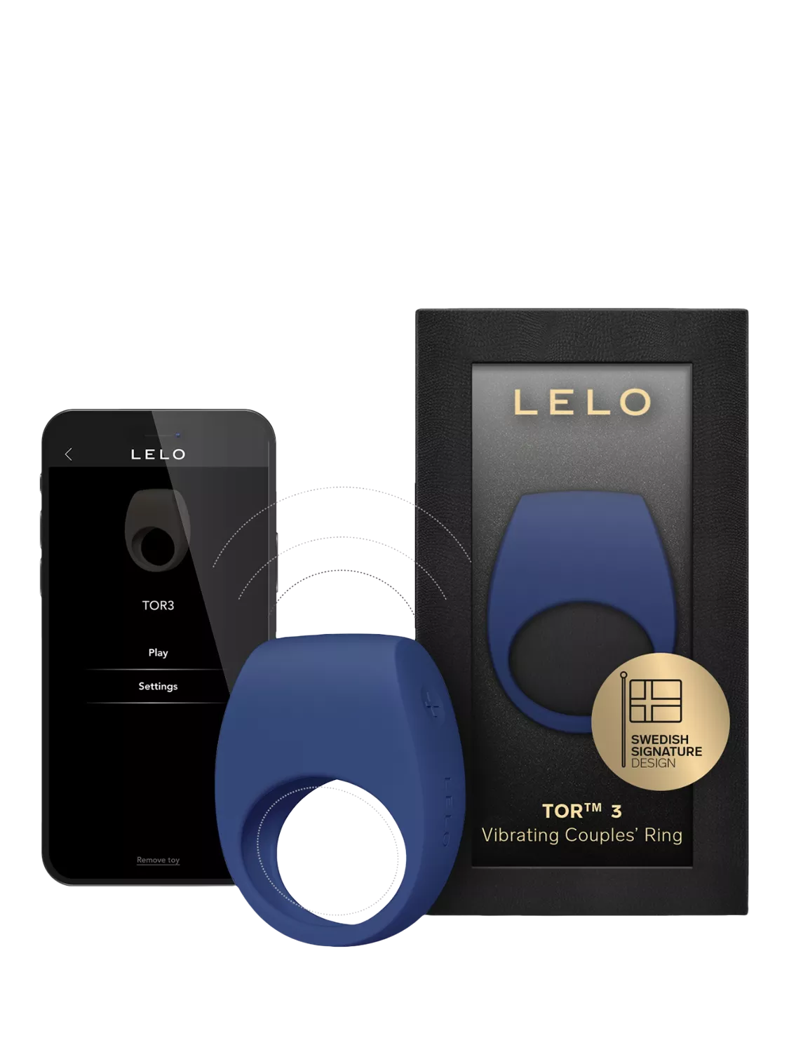 LELO TOR 3 couples vibrator Base Blue (British brand)
