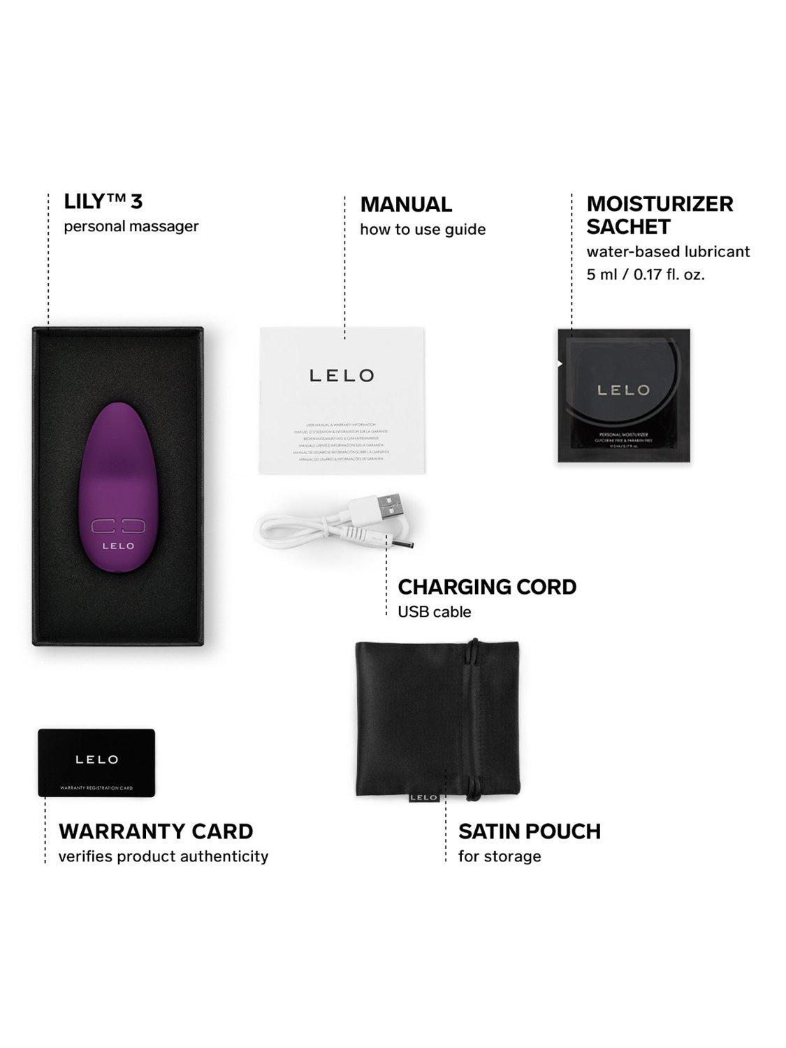 LELO Lily 3 vibrator Dark Plum - British product