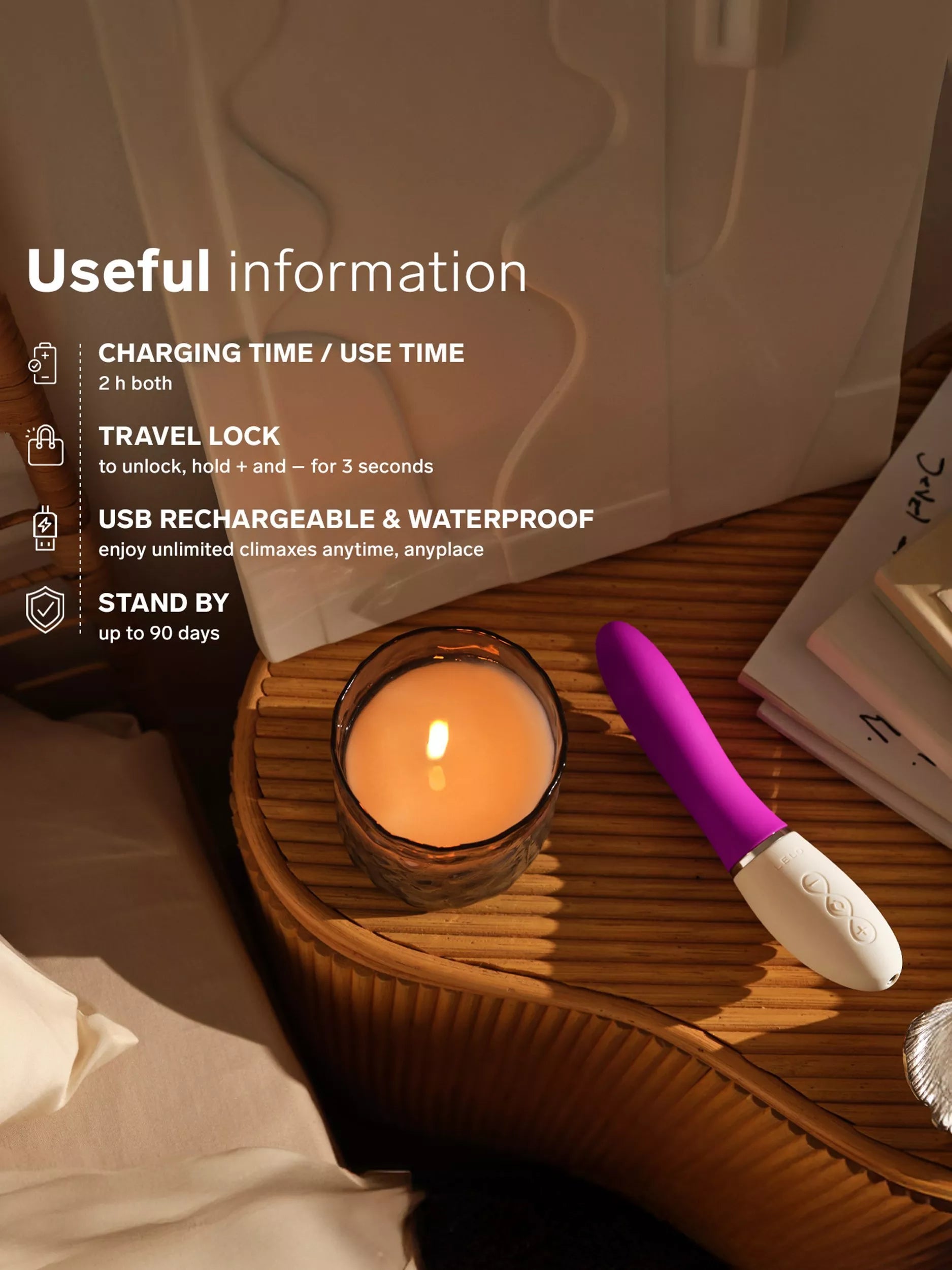 LELO LIV 3 Plum sex toy, UK version