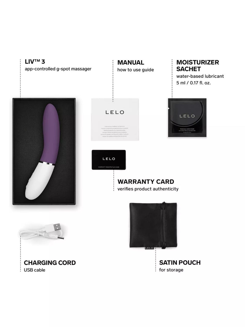 LELO LIV 3 Plum sex toy, UK version
