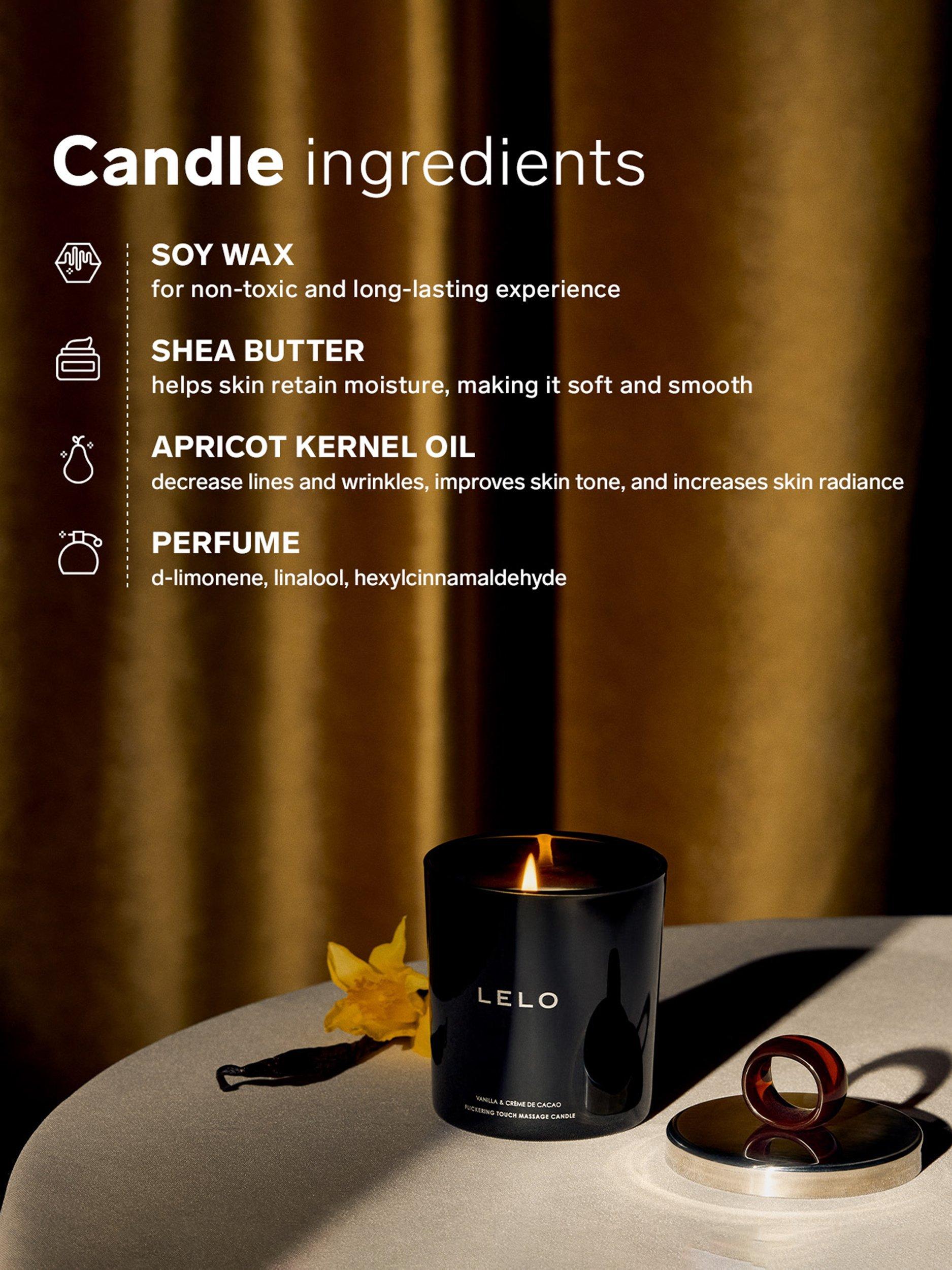 LELO Flickering Touch massage candle black pepper pomegranate 400g, UK version