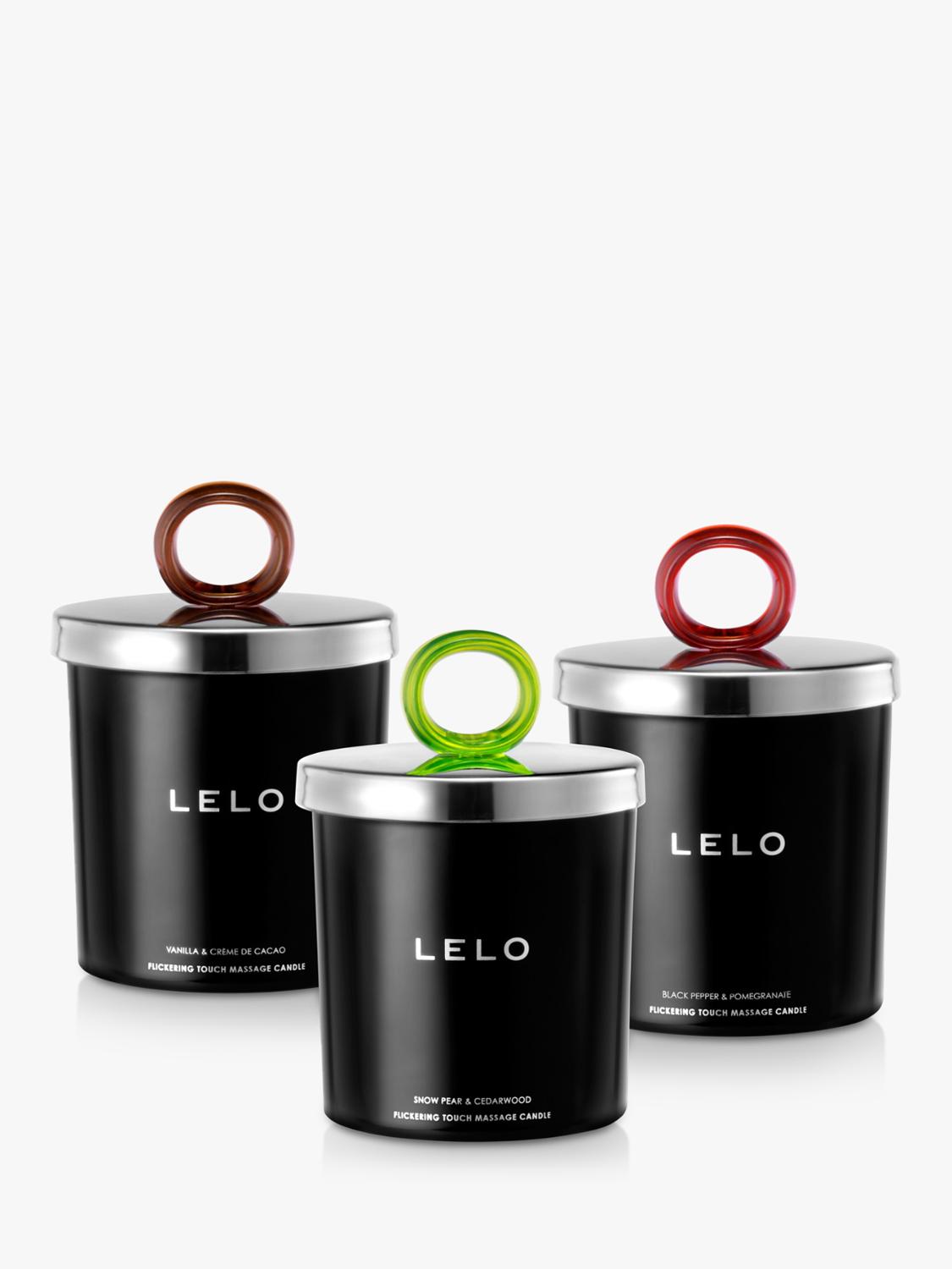 LELO Flickering Touch massage candle black pepper pomegranate 400g, UK version