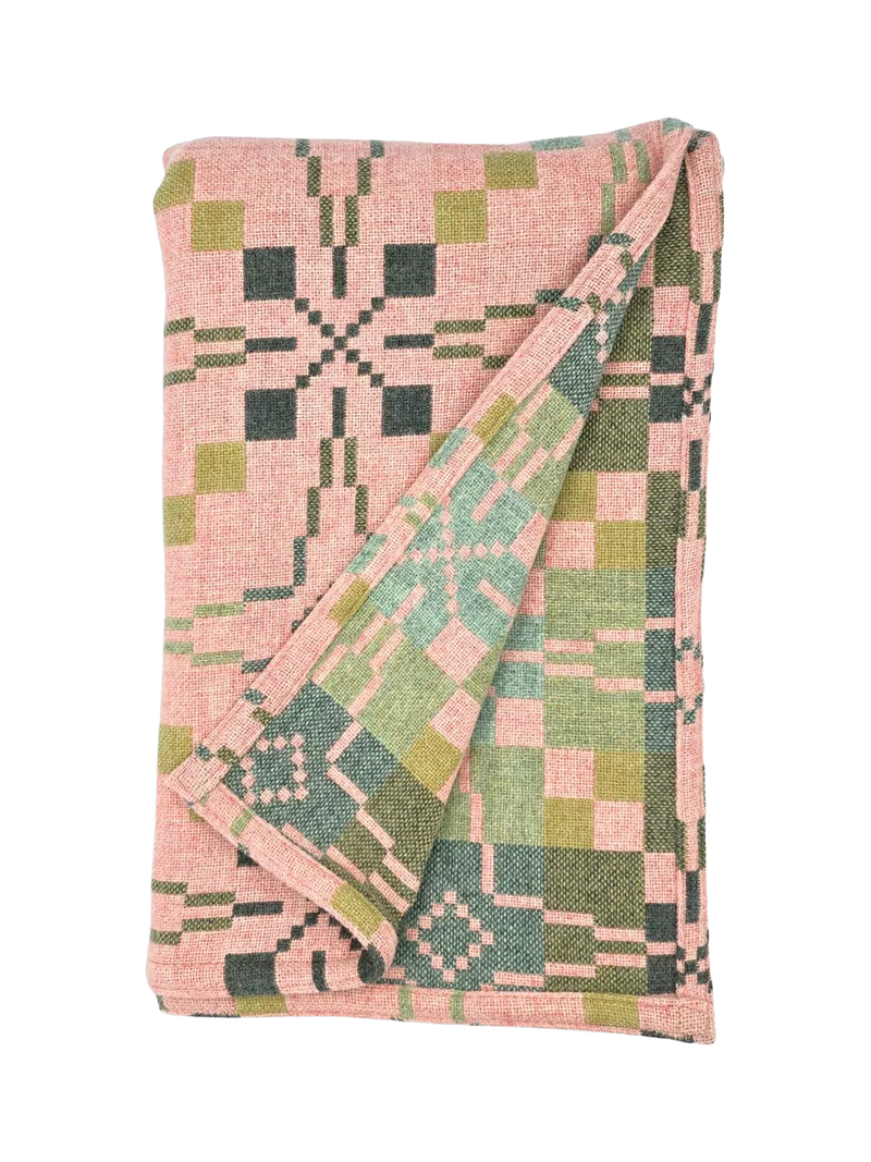Melin Tregwynt lambswool throw vintage star 200x120cm (British brand)