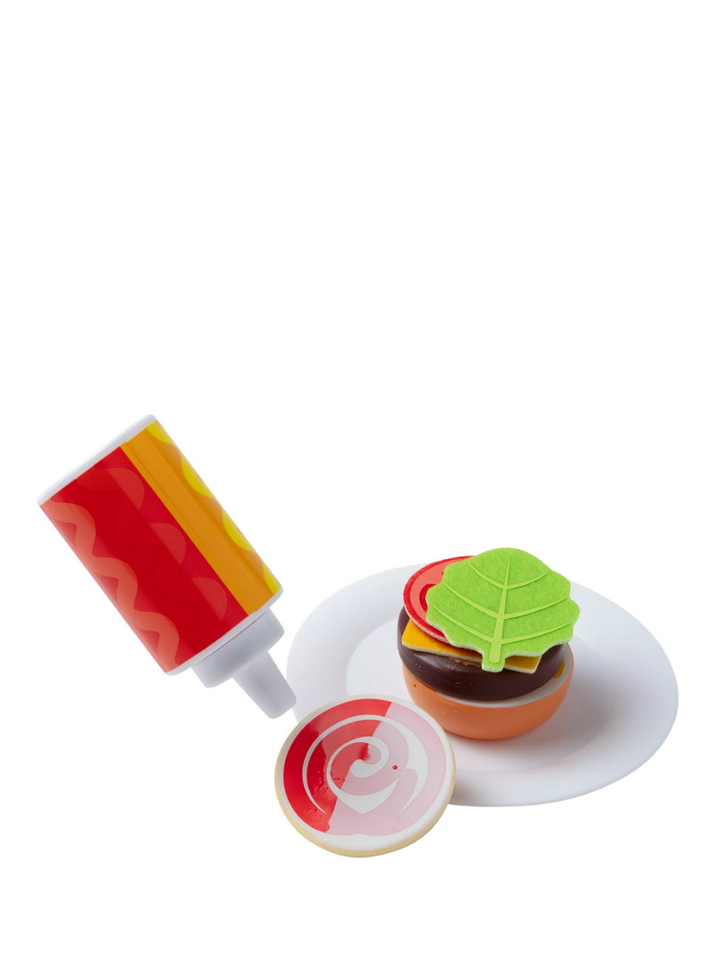 Melissa & Doug colour reveal grill playset with play food - British product