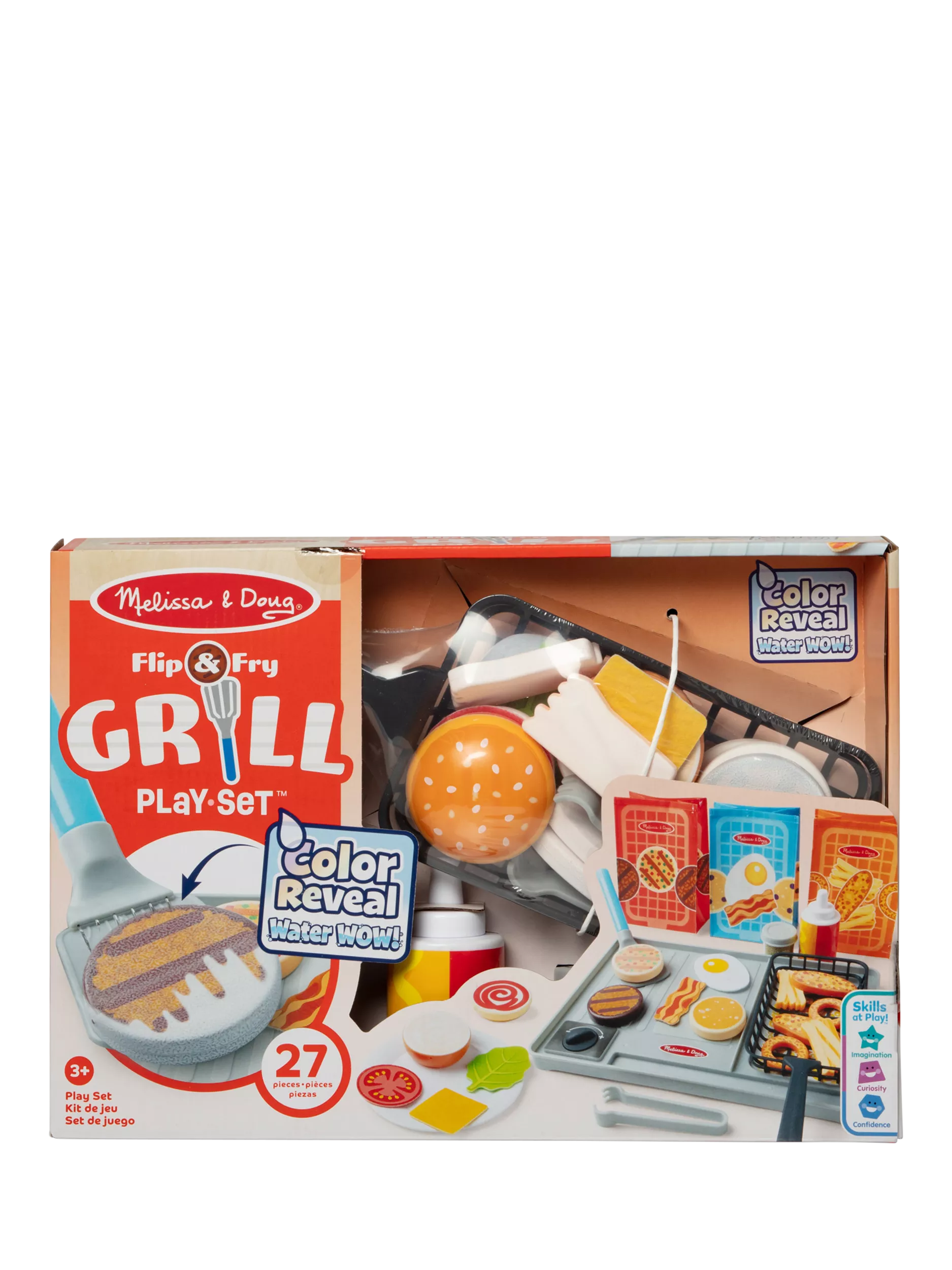 Melissa & Doug colour reveal grill playset with play food - British product
