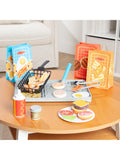 Melissa & Doug colour reveal grill playset with play food - British product