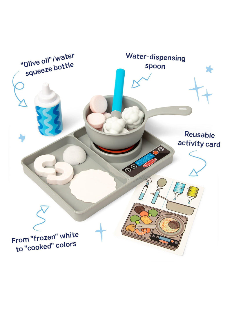 Melissa & Doug Colour Reveal Simmer & Stir Stove Top Playset (British brand)