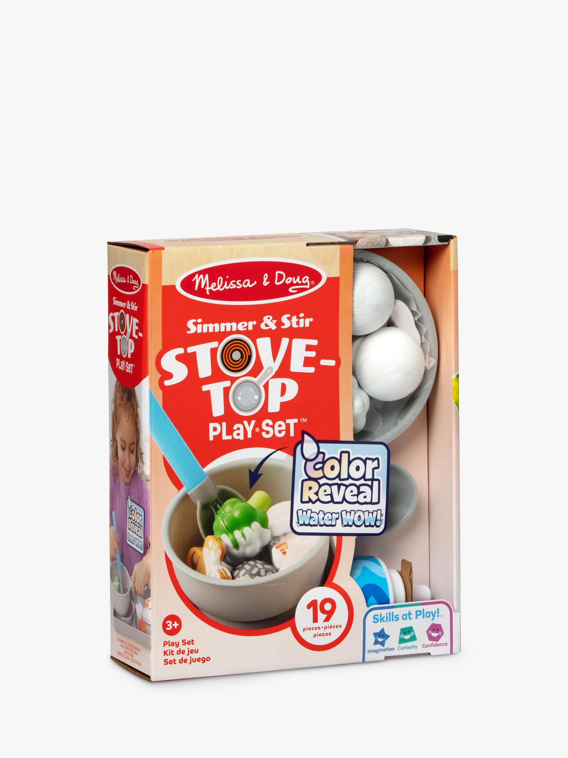 Melissa & Doug Colour Reveal Simmer & Stir Stove Top Playset (British brand)