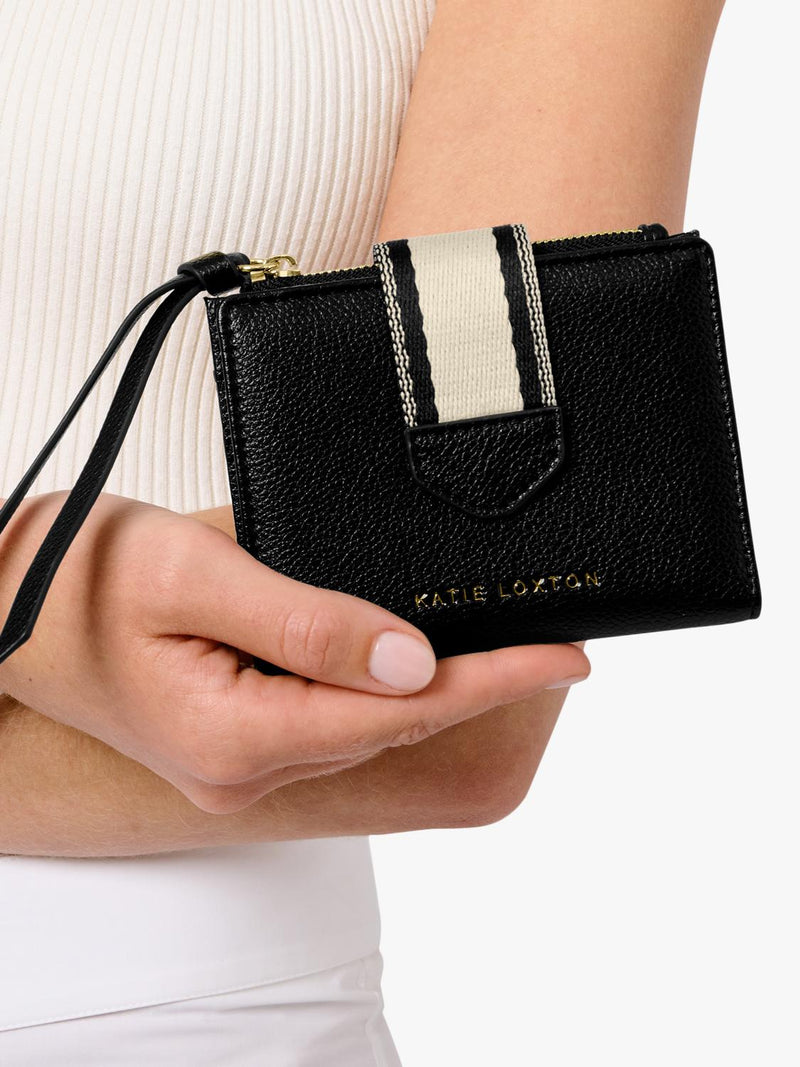Katie Loxton Hallie Purse black canvas strap (British brand)