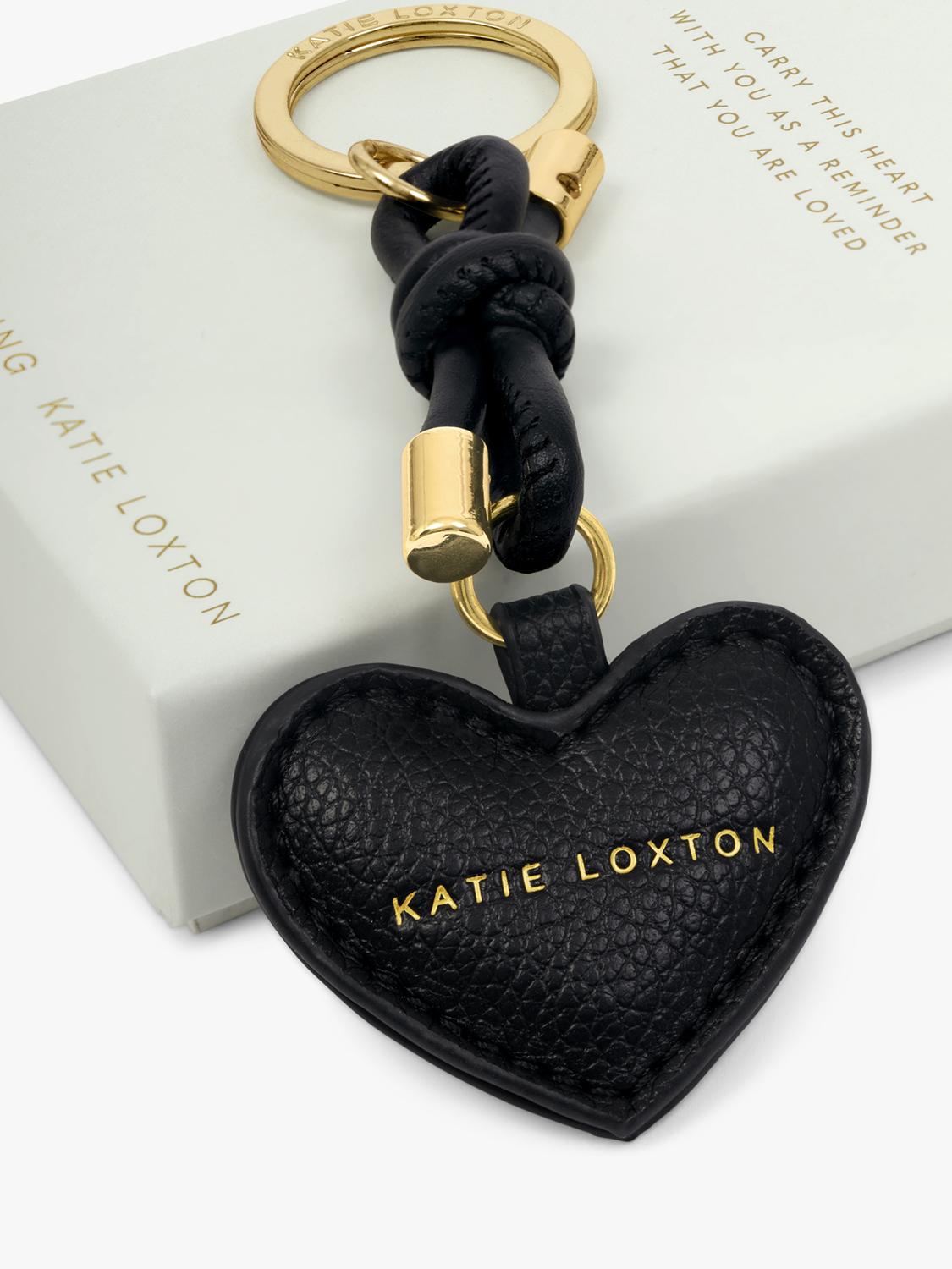 Katie Loxton Key To My Heart keyring black - British product