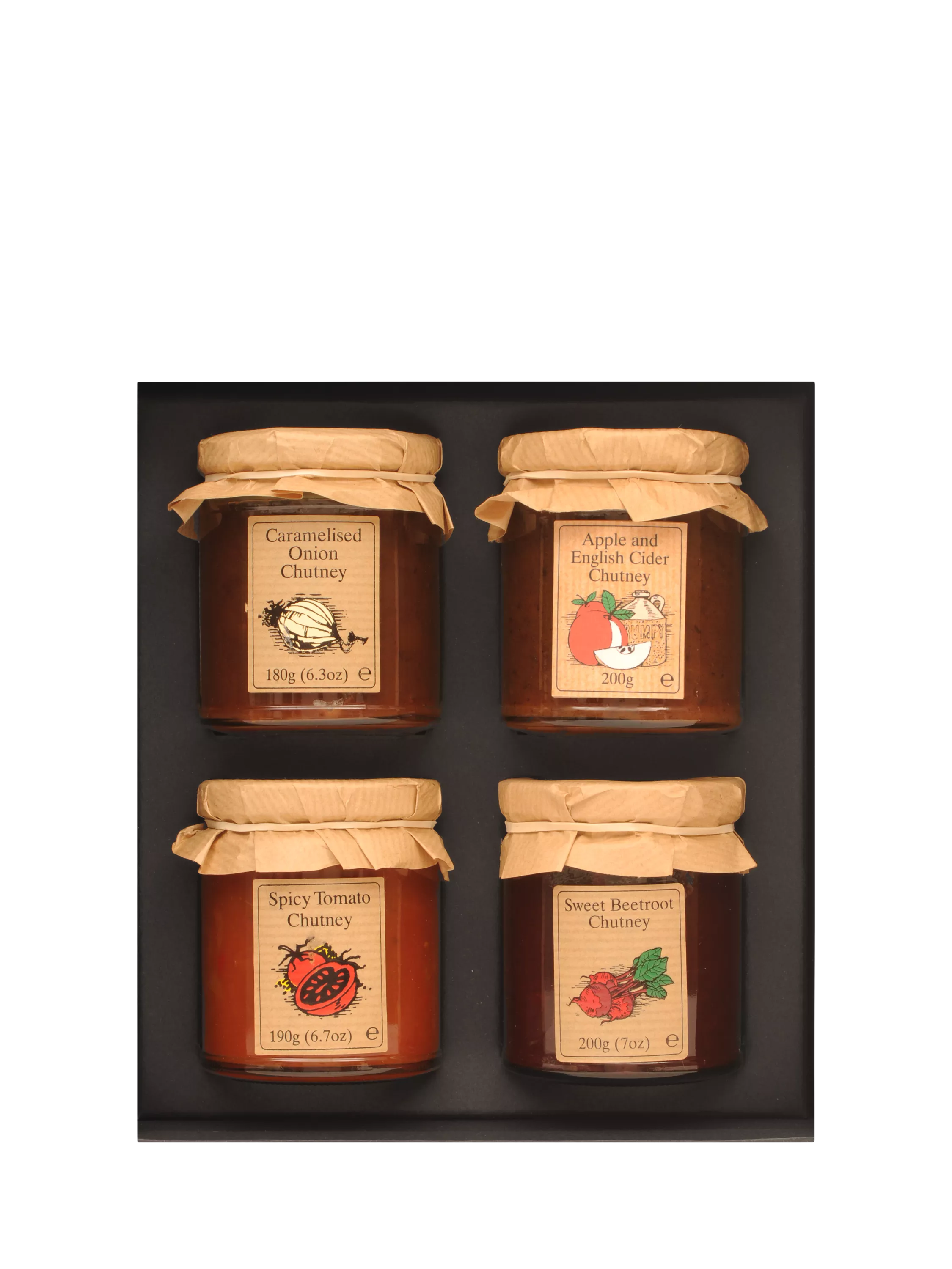 Edinburgh Preserves chutneys and relishes box 750g - British product