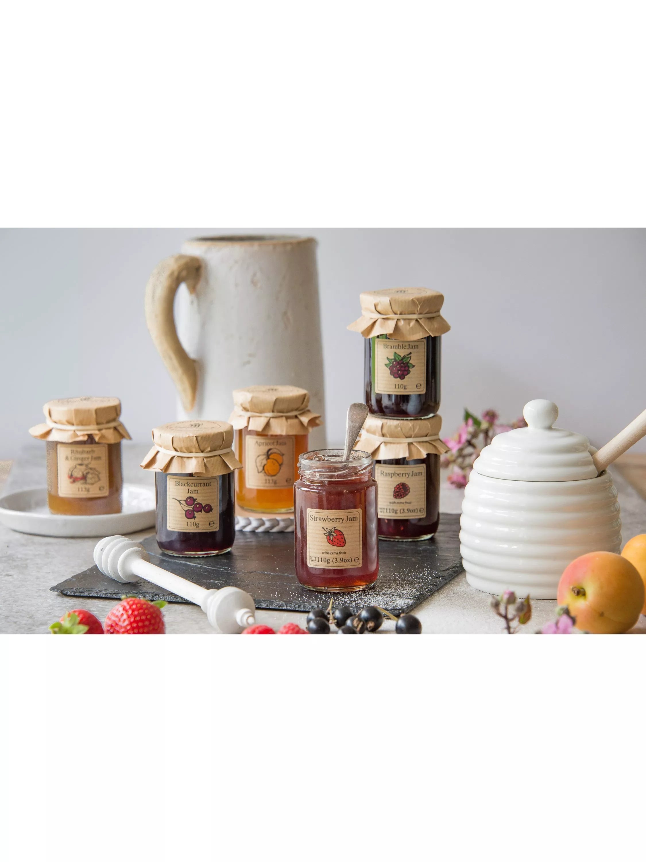Edinburgh Preserves jam tree box with assorted fruit jams 666g - British product