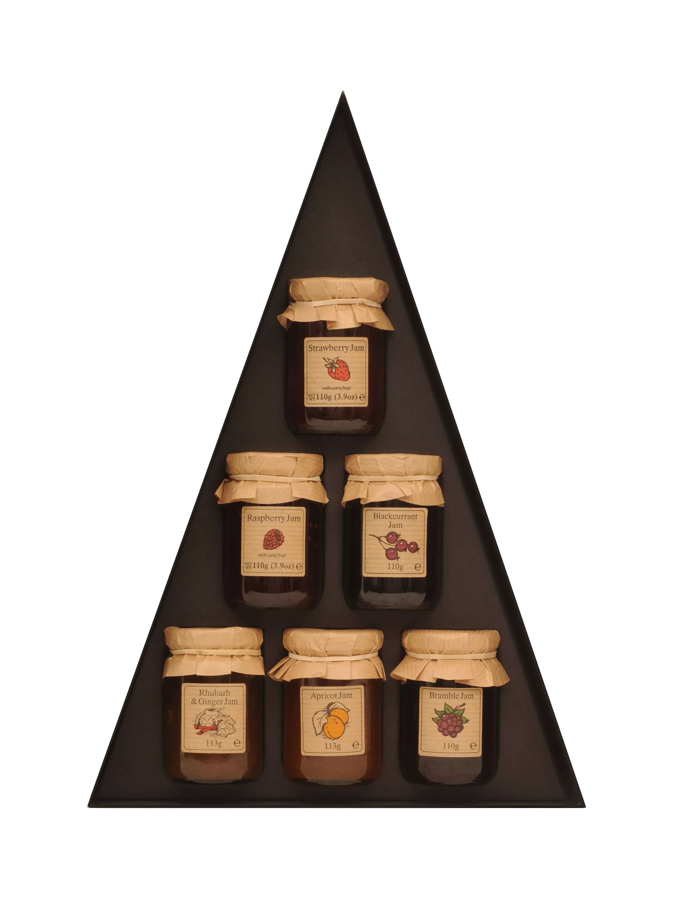 Edinburgh Preserves jam tree box with assorted fruit jams 666g - British product