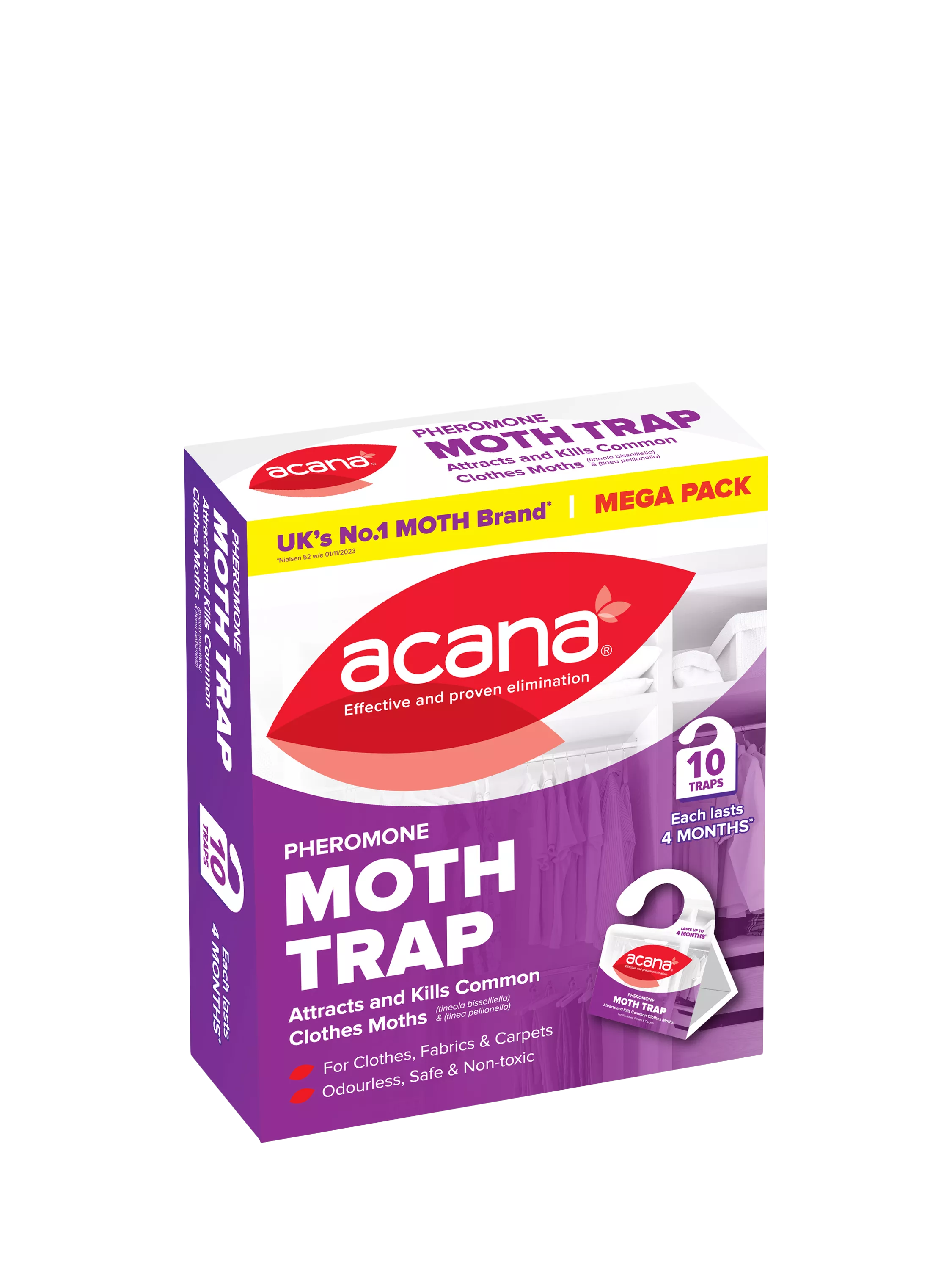 Acana Pheromone Moth Trap Pack of 10 - British product