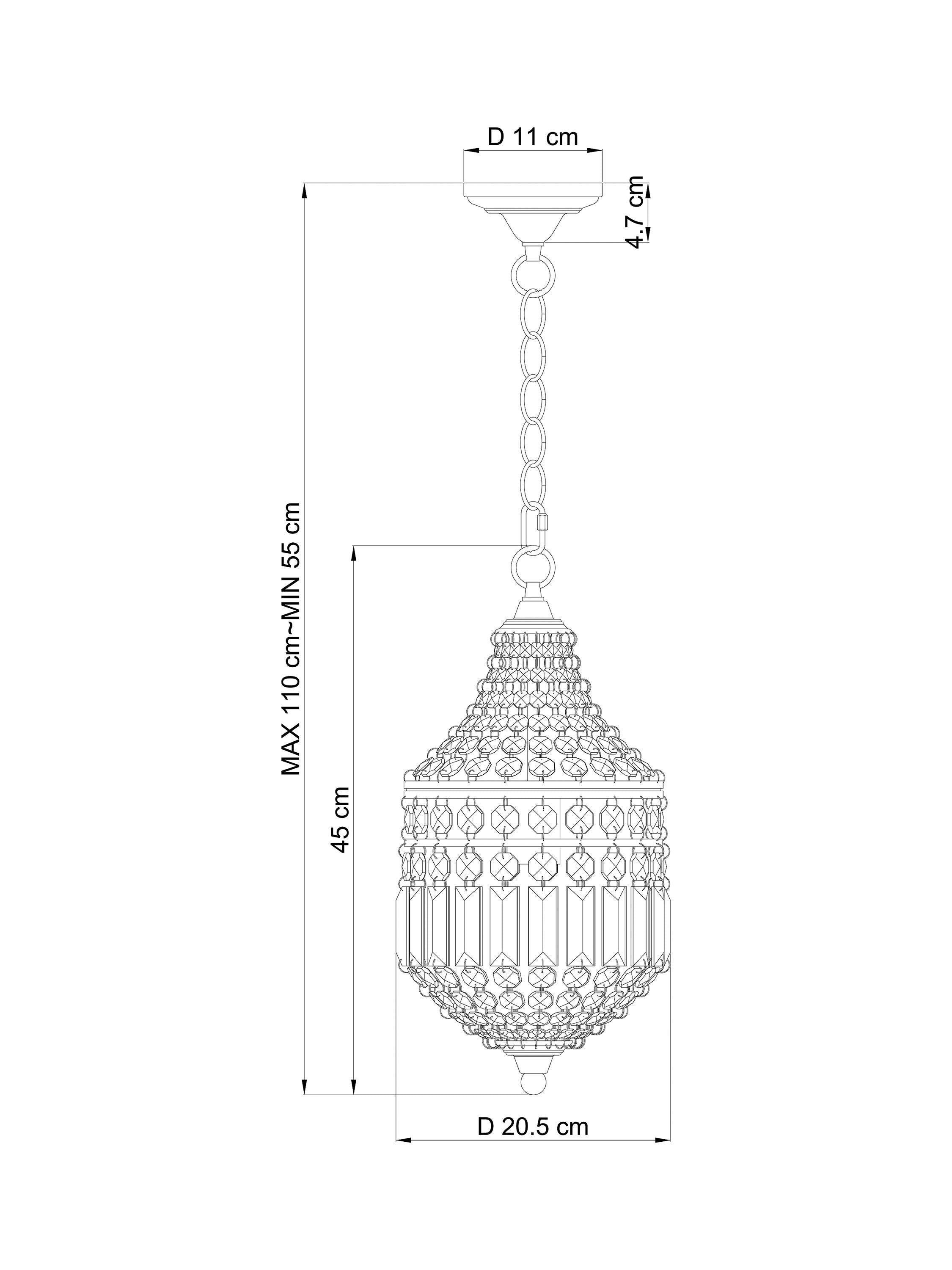 John Lewis La Scala Acorn crystal chandelier satin bronze - British product