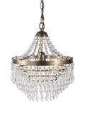 John Lewis La Scala chandelier satin bronze 30cm diameter, imported from the UK