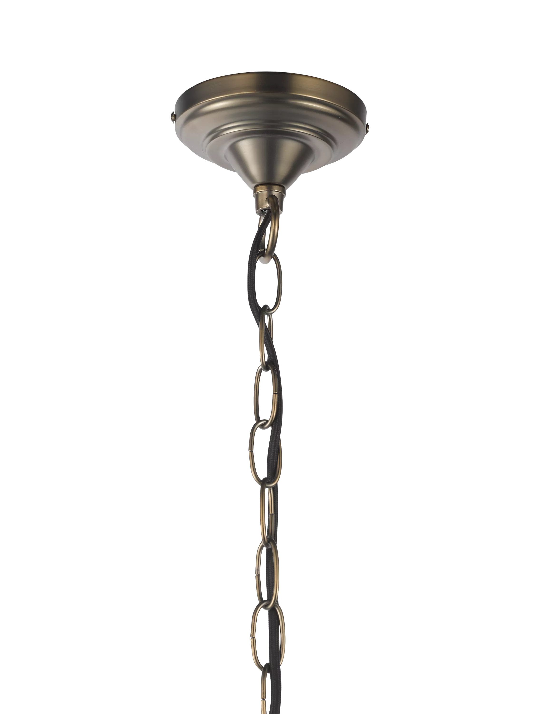 John Lewis La Scala chandelier satin bronze 30cm diameter, imported from the UK