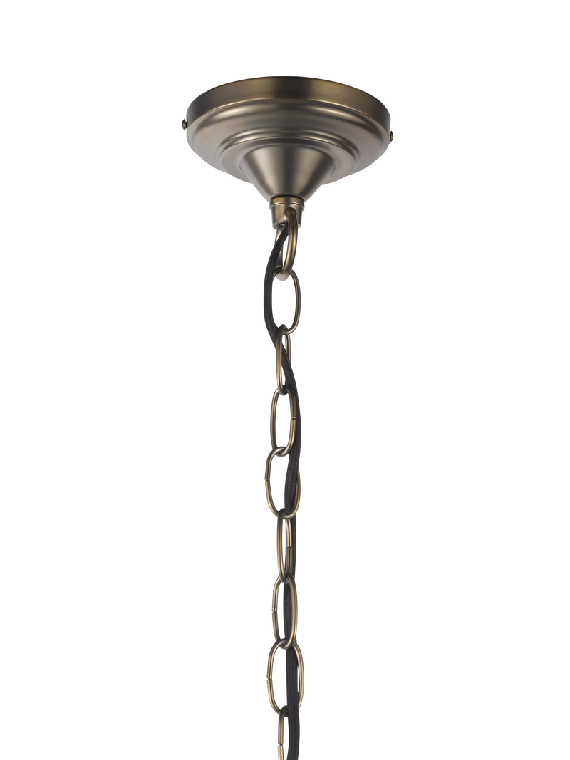 John Lewis La Scala chandelier satin bronze 30cm diameter, imported from the UK