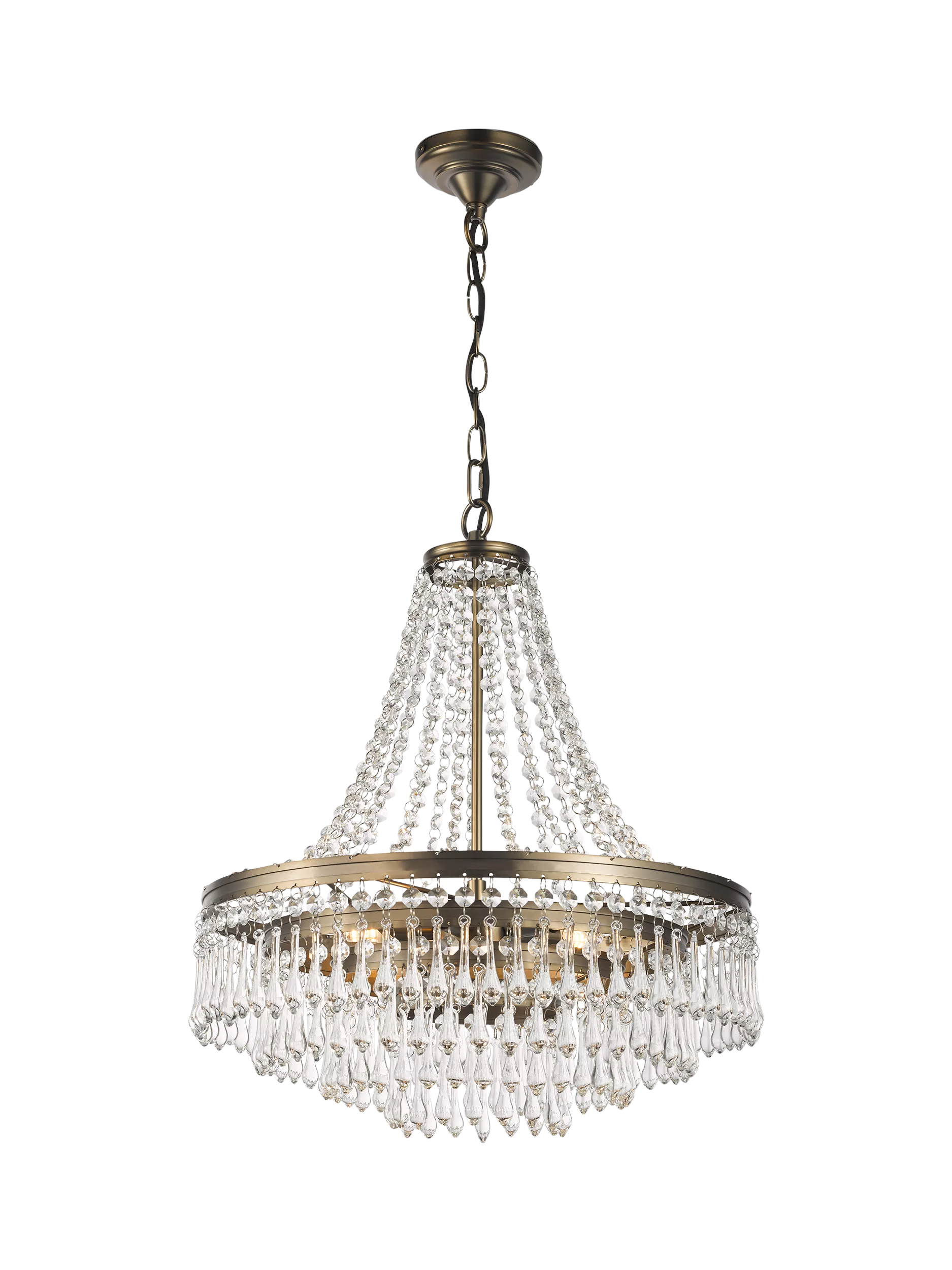 John Lewis La Scala satin bronze swag chandelier 52cm, UK version