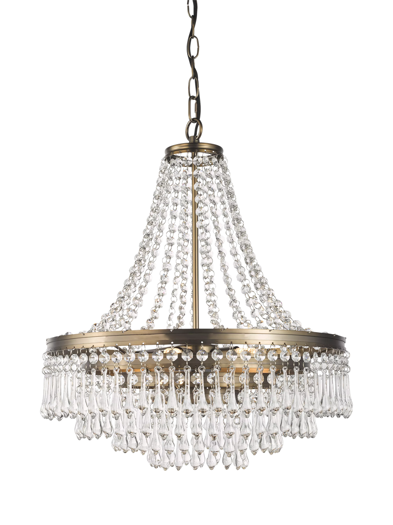 John Lewis La Scala satin bronze swag chandelier 52cm, UK version