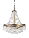 John Lewis La Scala satin bronze swag chandelier 52cm, UK version