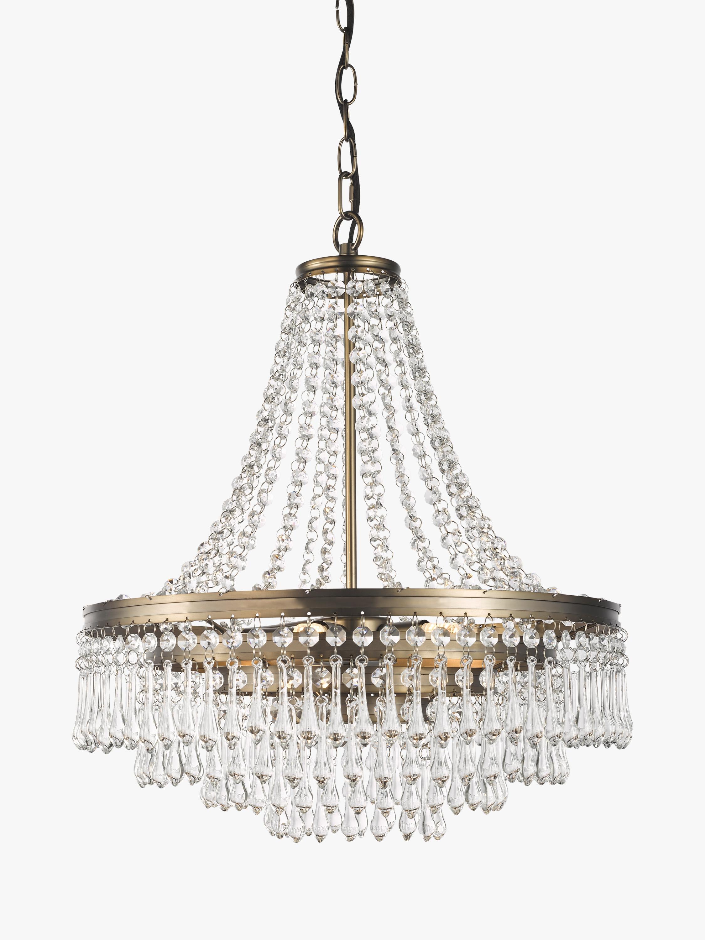 John Lewis La Scala satin bronze swag chandelier 52cm, UK version