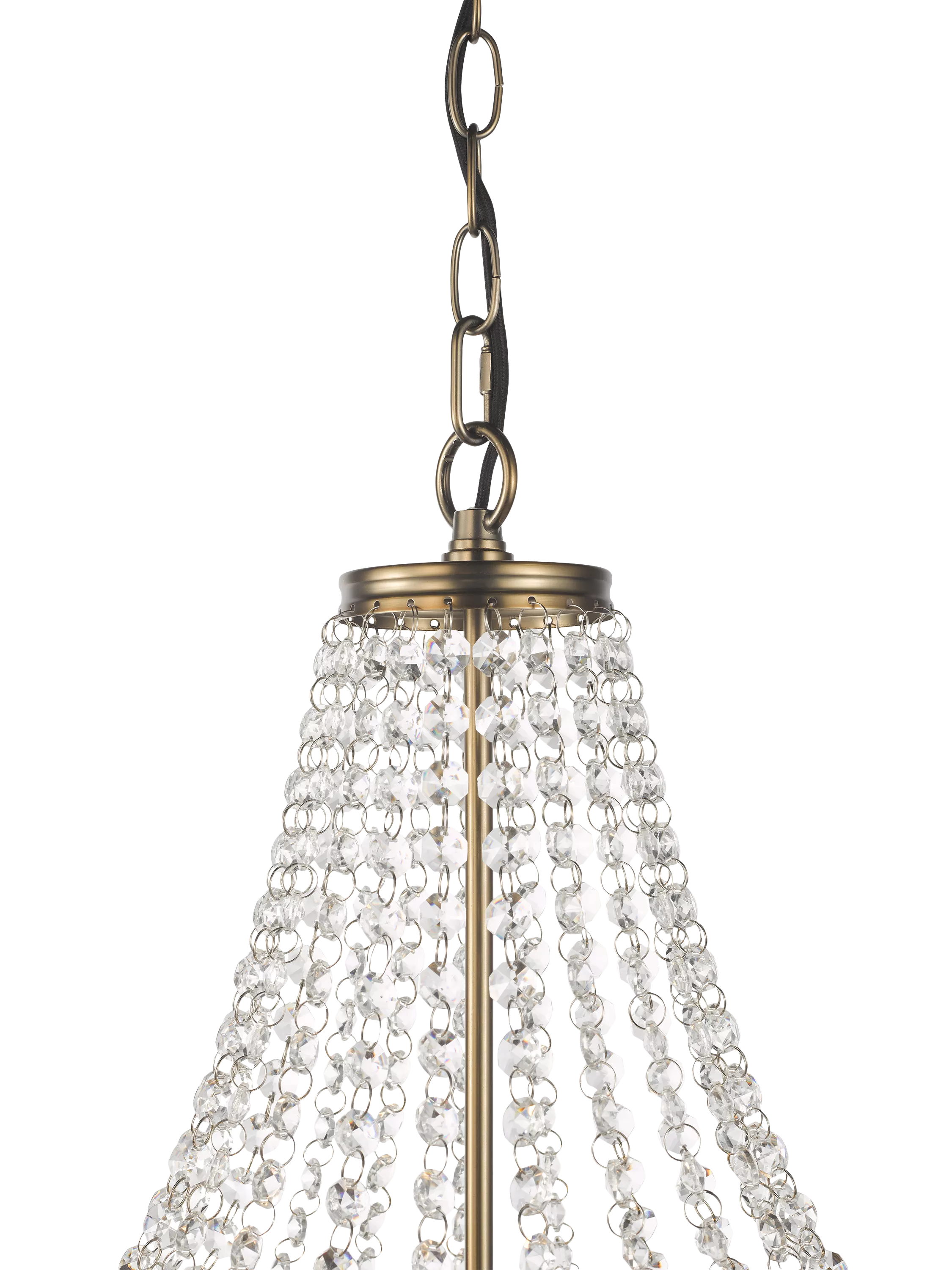 John Lewis La Scala satin bronze swag chandelier 52cm, UK version