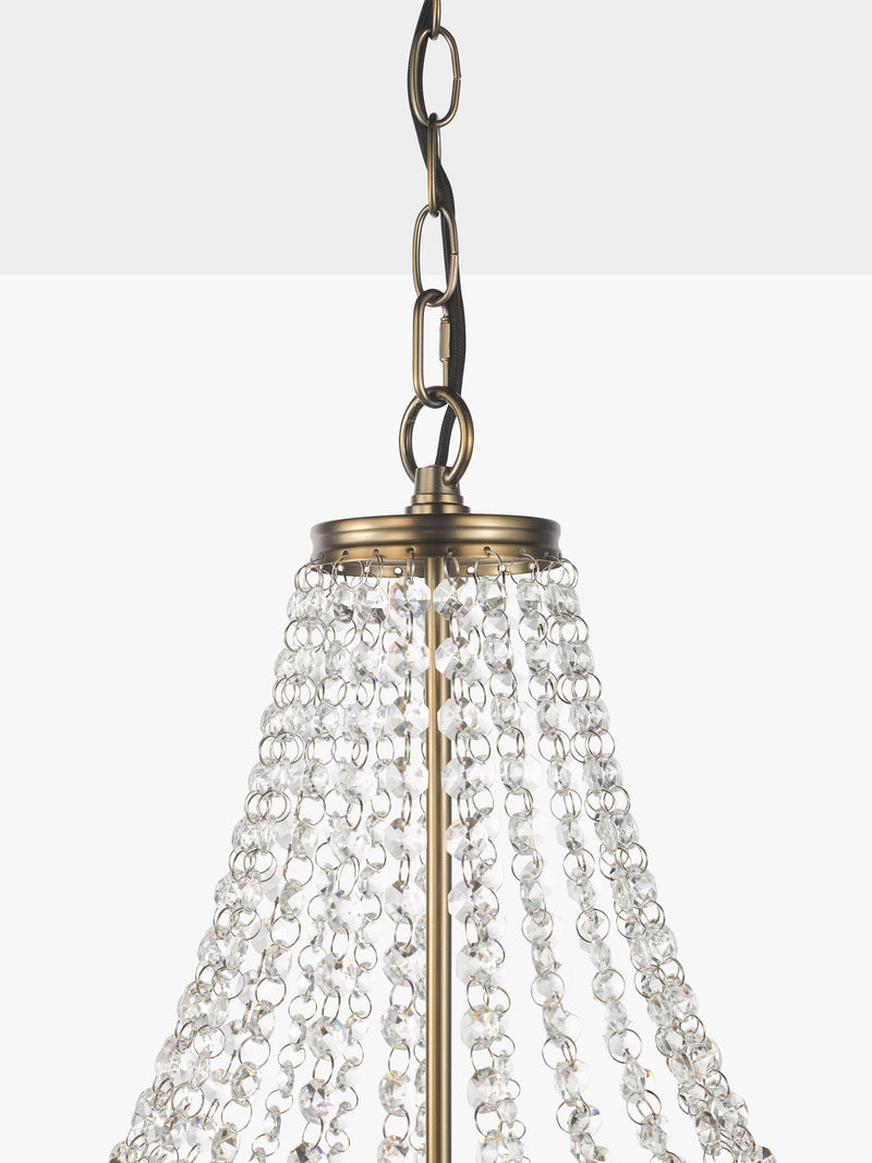 John Lewis La Scala satin bronze swag chandelier 52cm, UK version