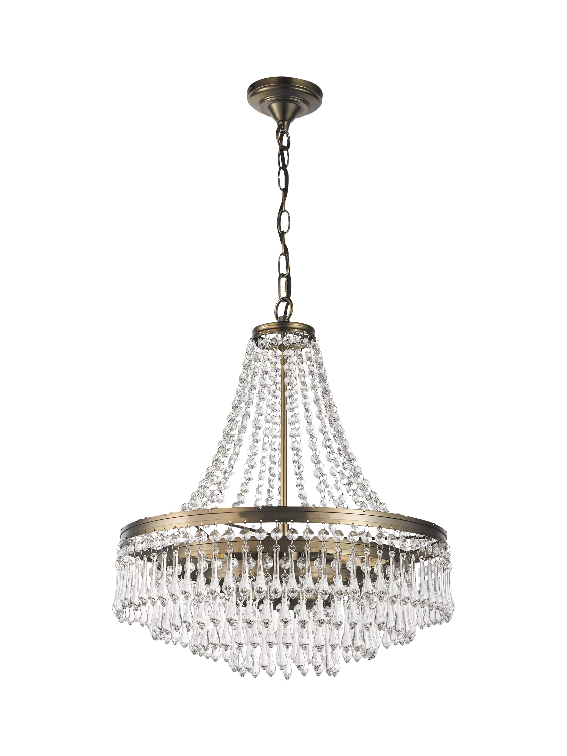 John Lewis La Scala satin bronze swag chandelier 52cm, UK version