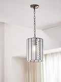 John Lewis Rhea textured glass ceiling light antique brass H31cm, imported from the UK