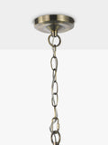 John Lewis Rhea textured glass ceiling light antique brass H31cm, imported from the UK