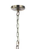 John Lewis Rhea textured glass tiered ceiling light antique brass (British brand)