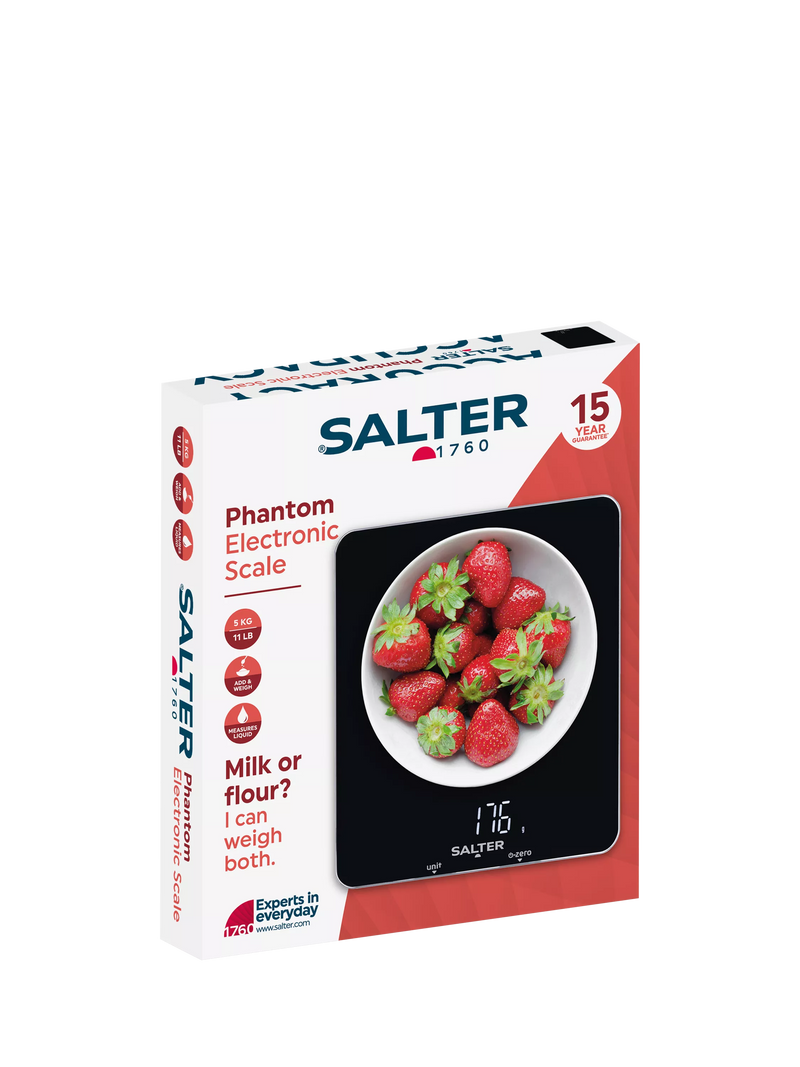 Salter Phantom electronic kitchen scale 5kg black - British product