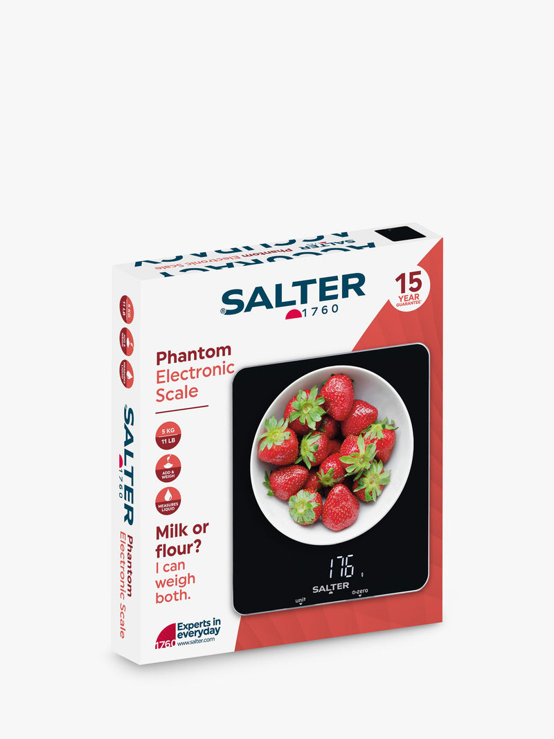 Salter Phantom electronic kitchen scale 5kg black - British product
