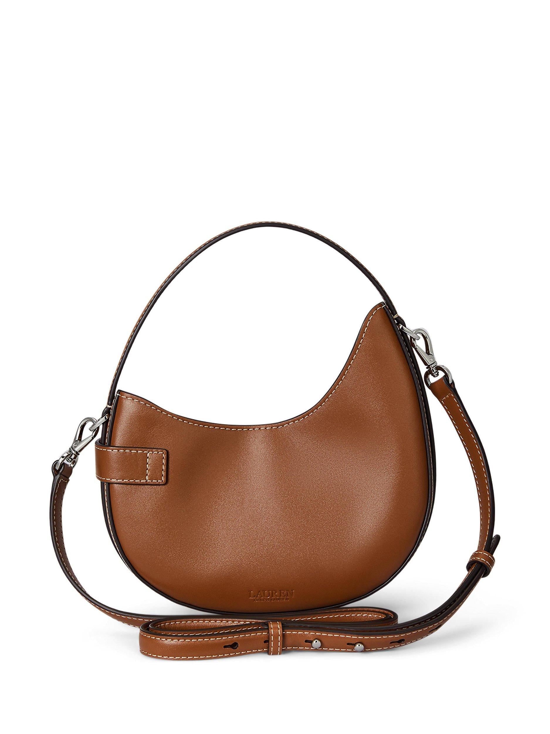 Ralph Lauren Tasha leather crossbody bag black (British brand)