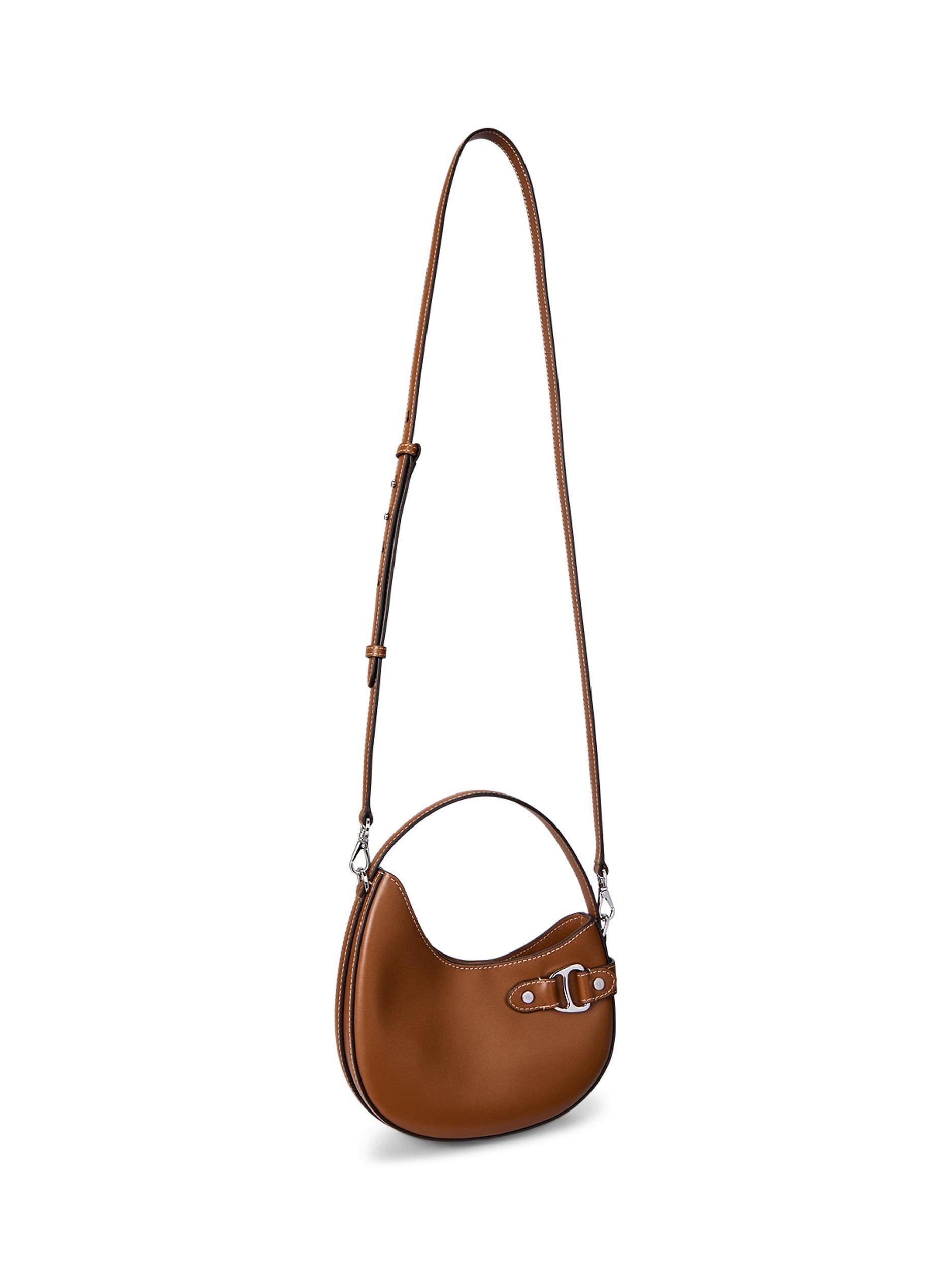 Ralph Lauren Tasha leather crossbody bag black (British brand)