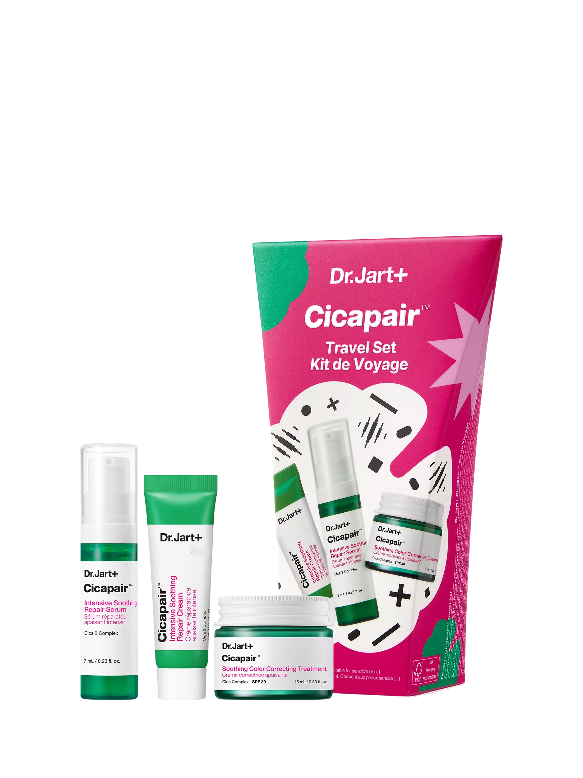 Dr Jart+ Cicapair travel skincare set - British product