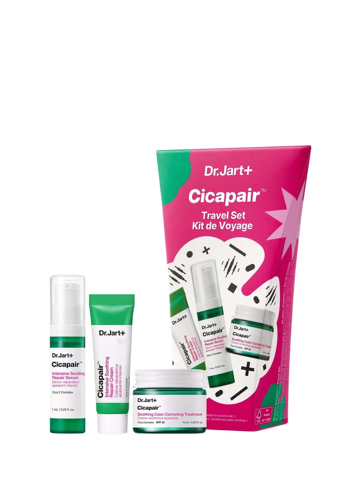 Dr Jart+ Cicapair travel skincare set - British product