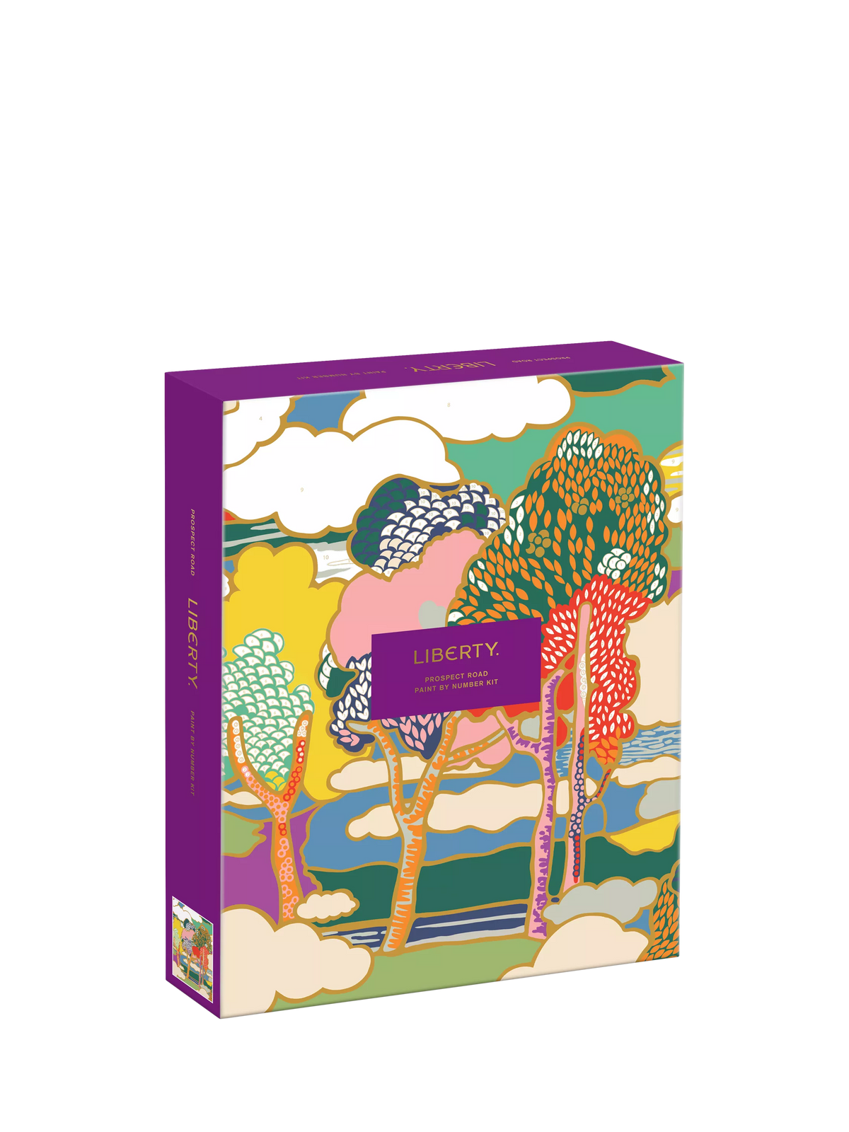 Galison Liberty print paint by numbers kit 30x24cm, imported from the UK