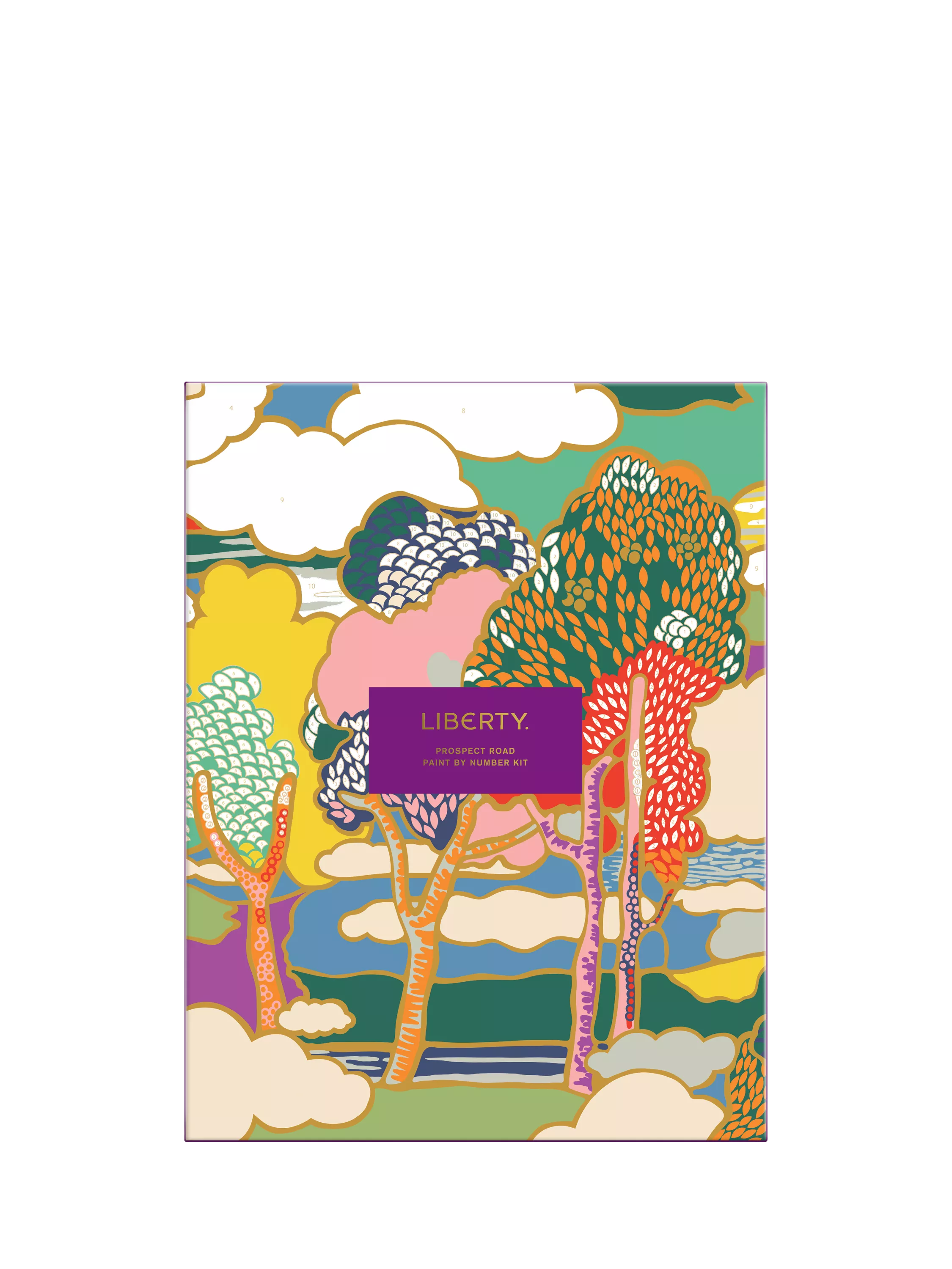 Galison Liberty print paint by numbers kit 30x24cm, imported from the UK