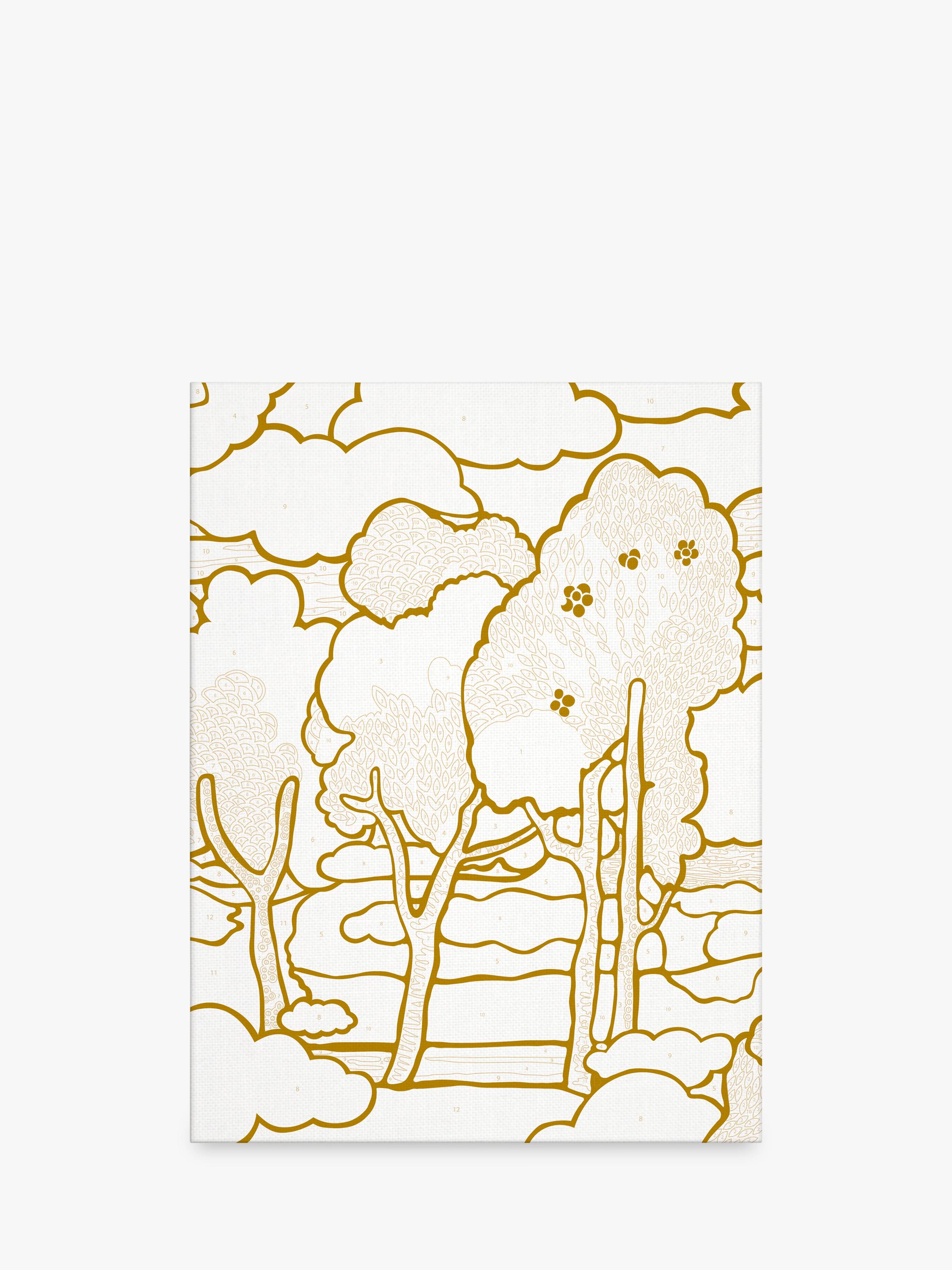 Galison Liberty print paint by numbers kit 30x24cm, imported from the UK