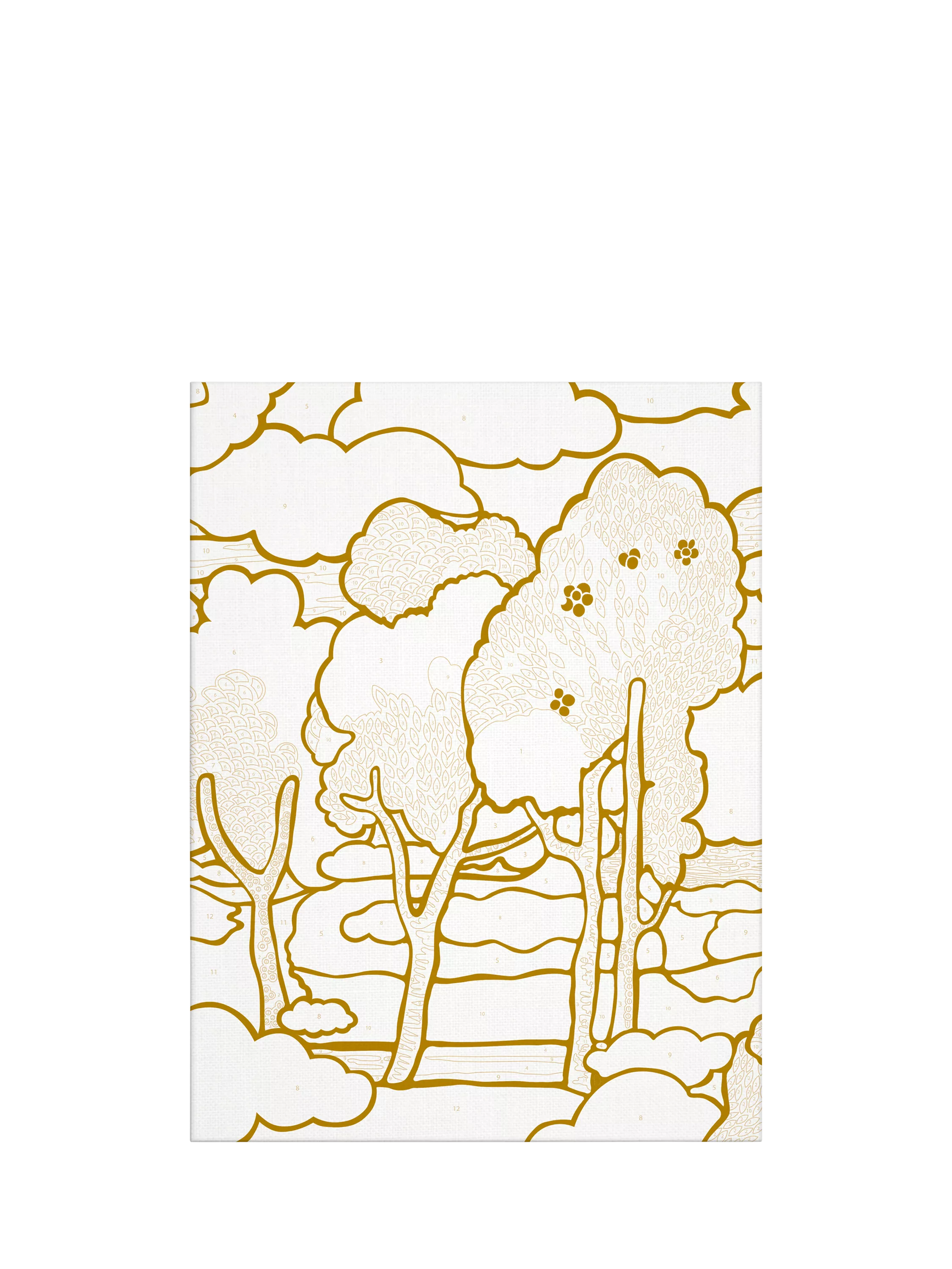 Galison Liberty print paint by numbers kit 30x24cm, imported from the UK