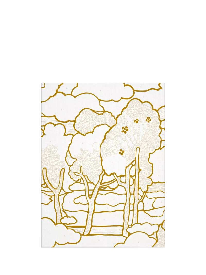 Galison Liberty print paint by numbers kit 30x24cm, imported from the UK